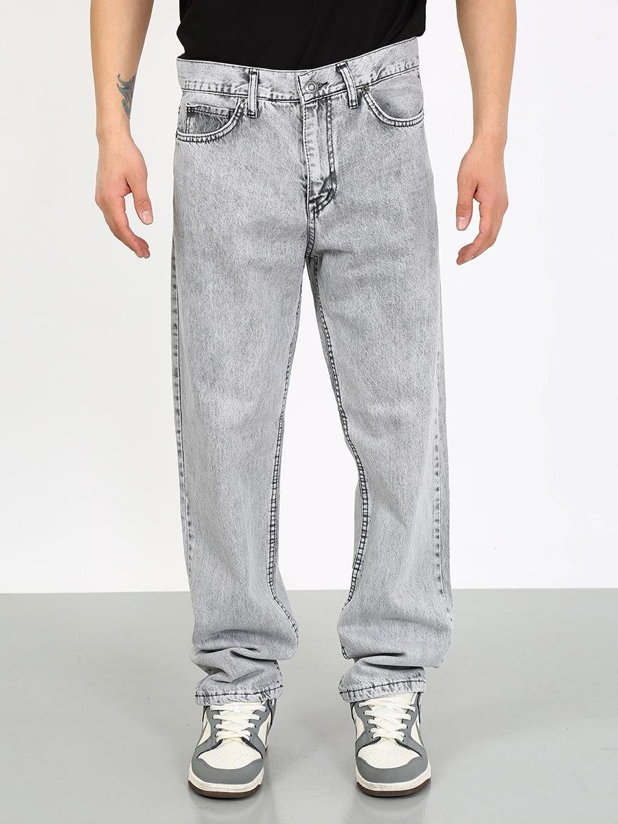 Erkek Gri Baggy Pantolon