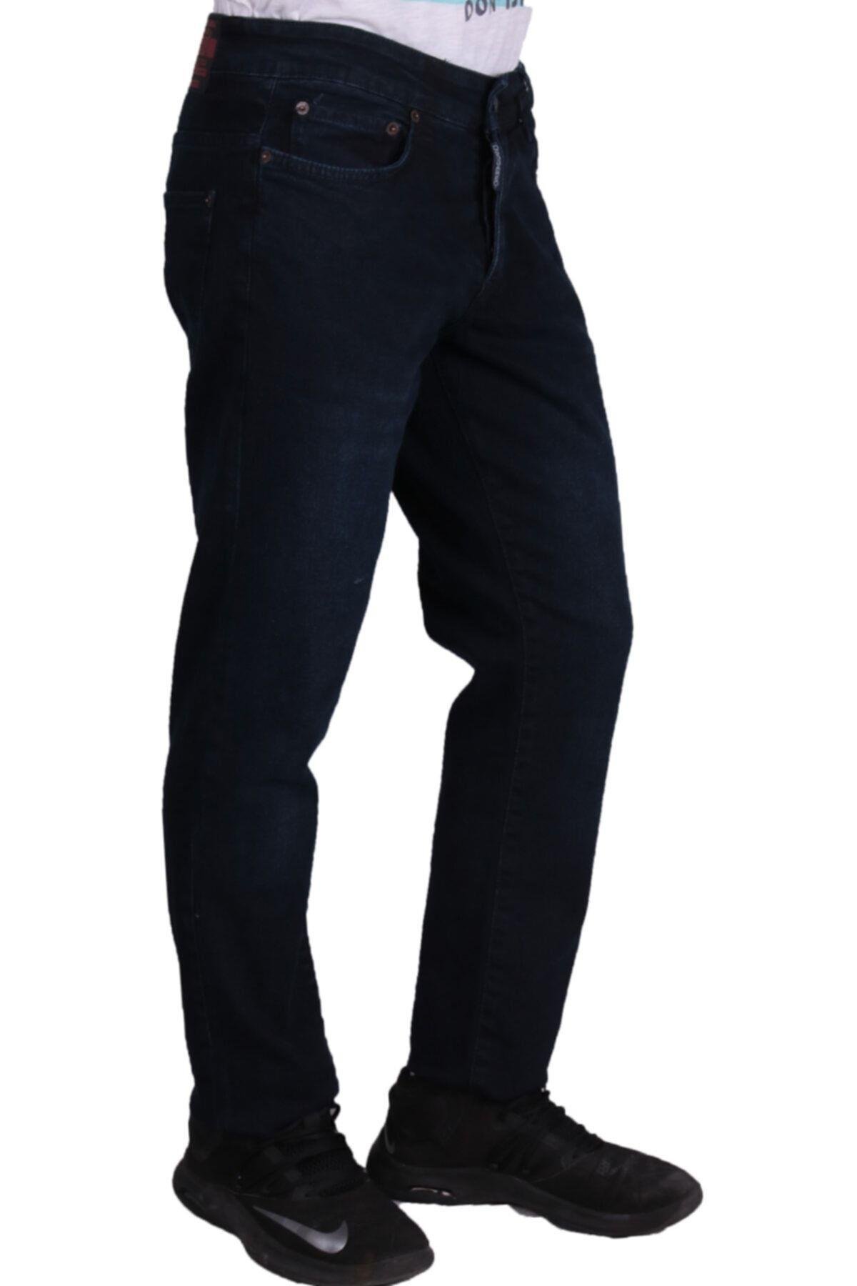 Erkek Lacivert Cepli Jeans