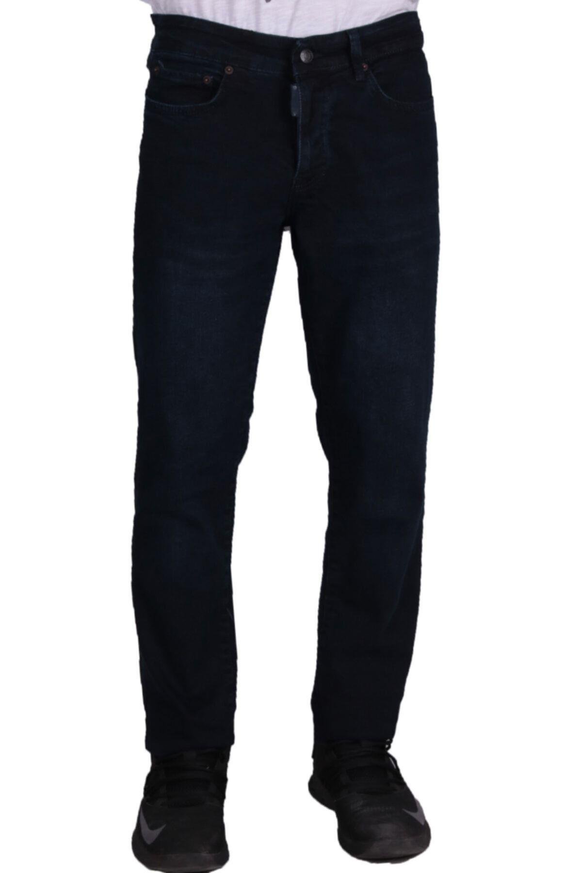 Erkek Lacivert Cepli Jeans
