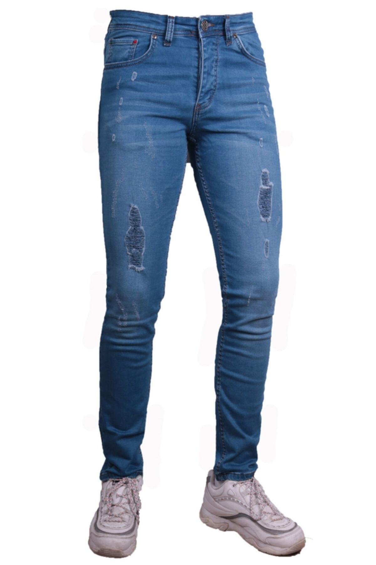Erkek Mavi  Denim Pantolon
