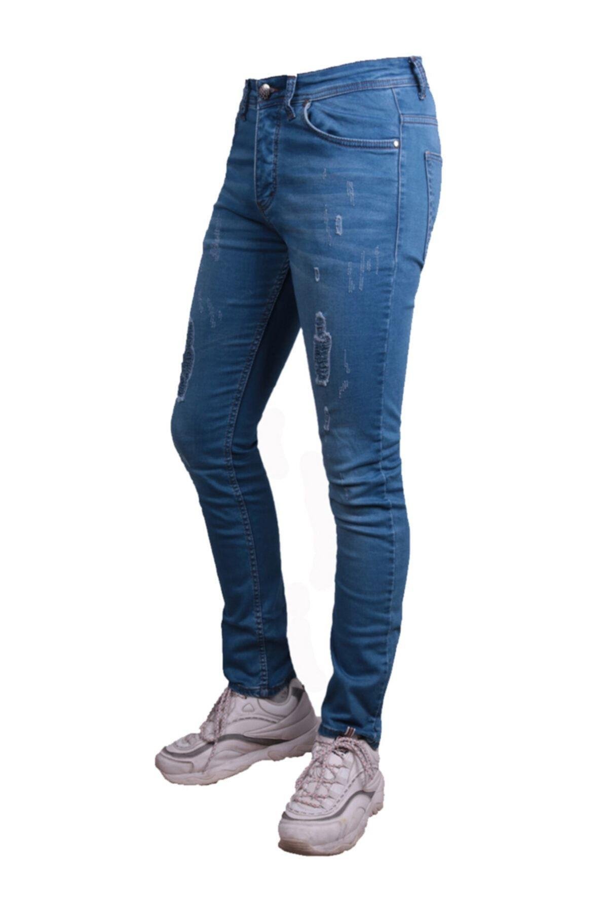 Erkek Mavi Kot Pantolon