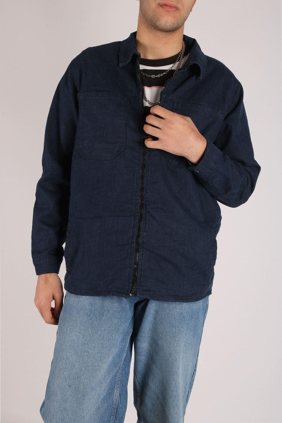 Erkek Oversize Lacivert Ceket