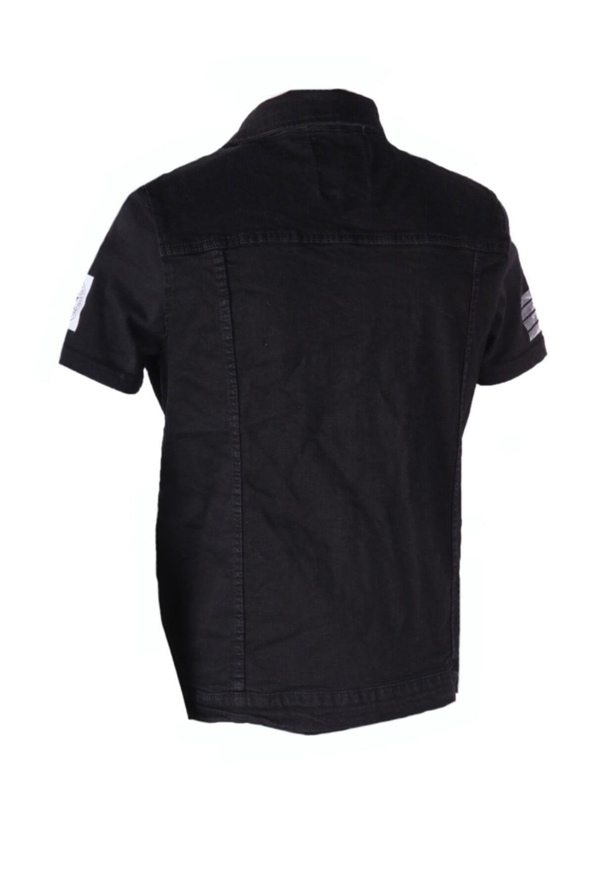 Erkek Siyah Denim Armalı Yelek 83515