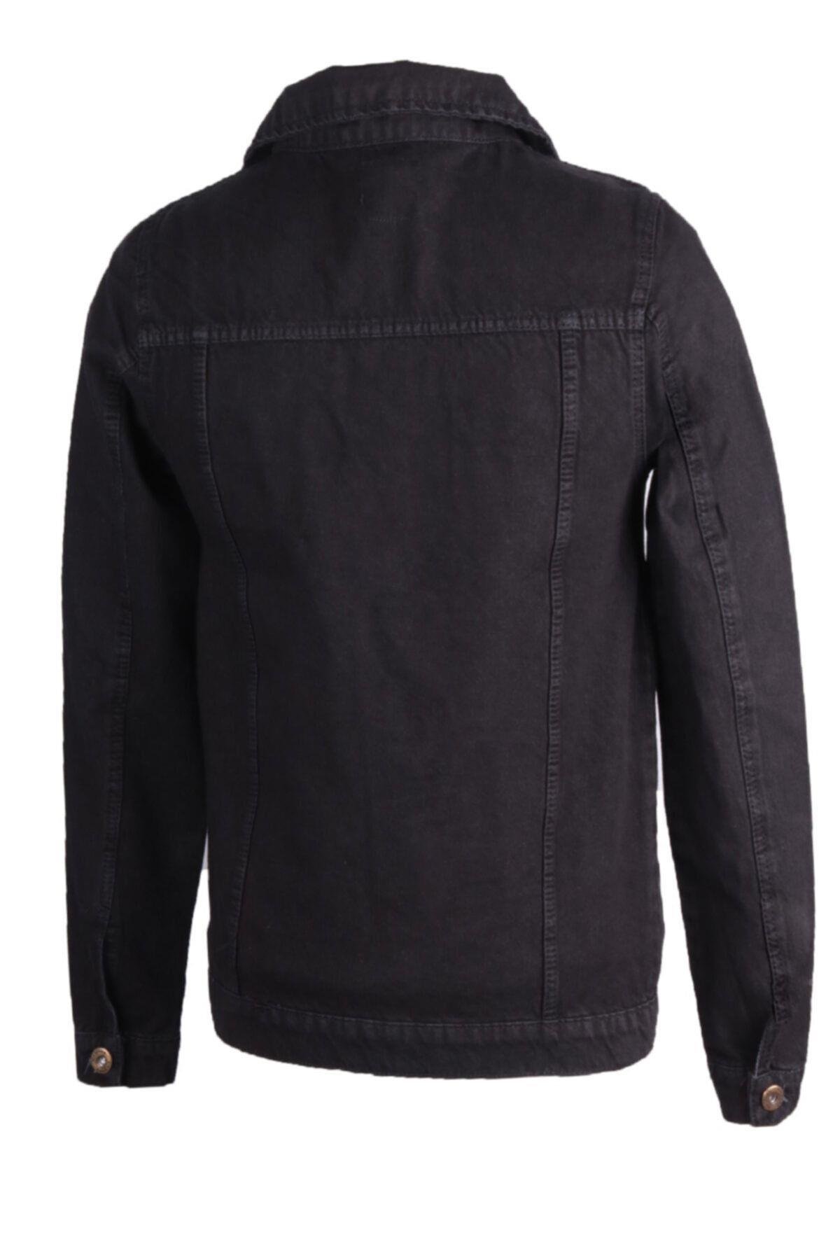 Erkek Siyah Denim Ceket