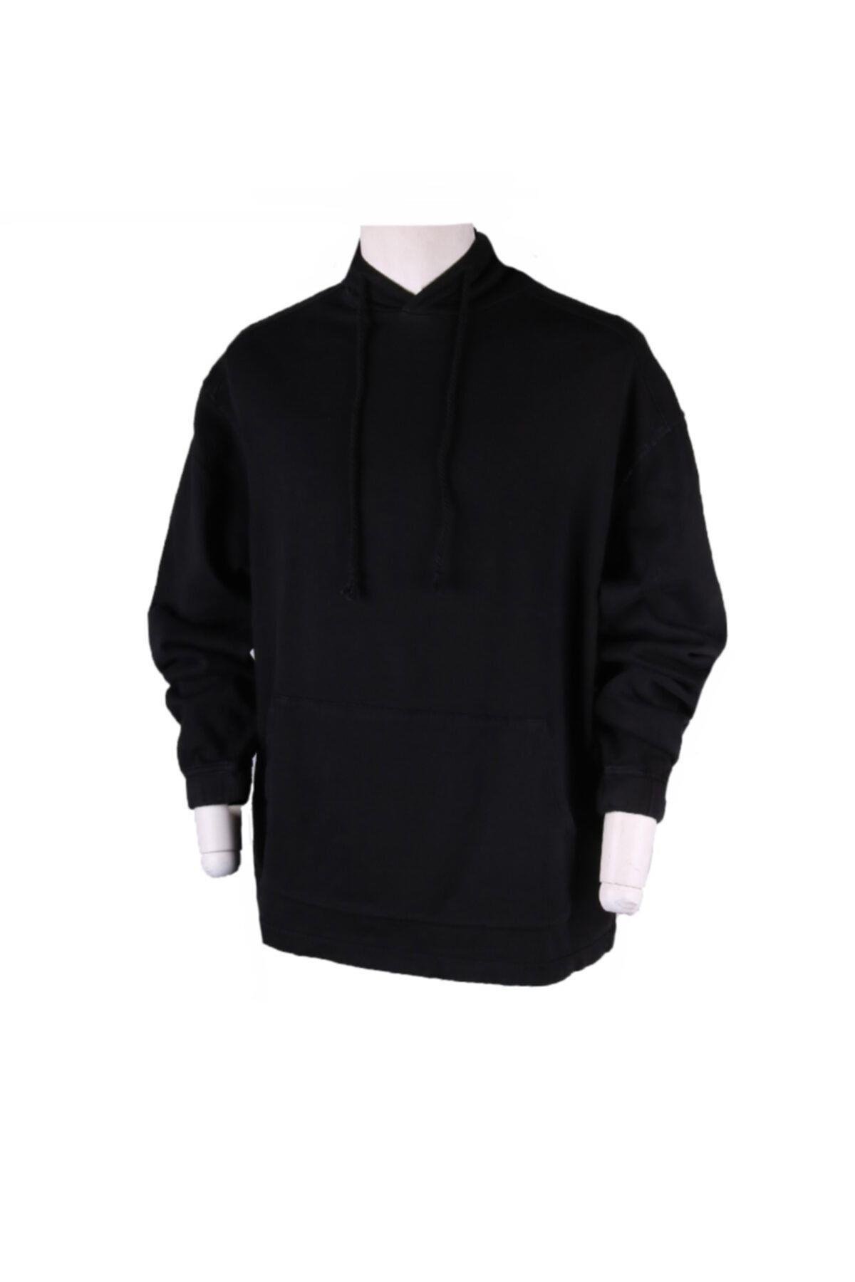 Erkek Siyah Sweatshirt