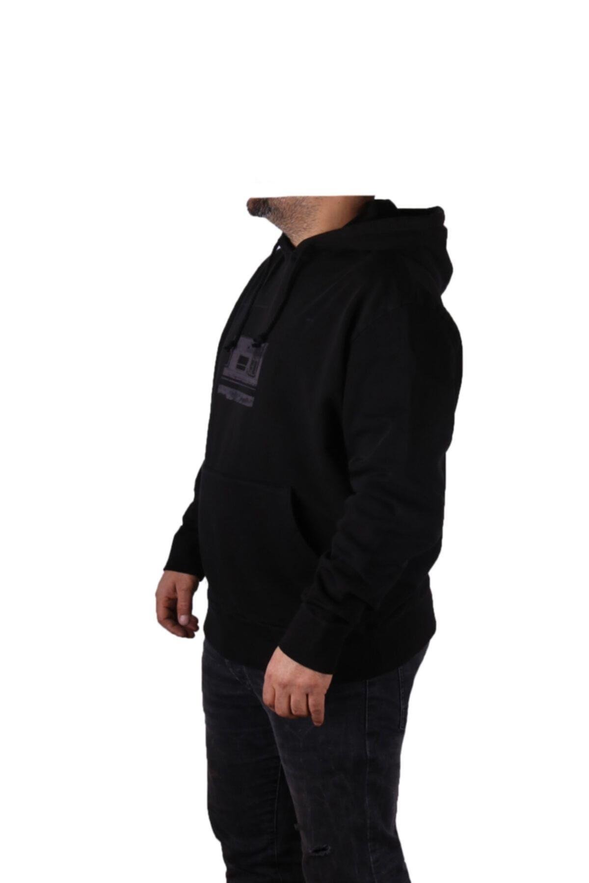 Erkek Siyah Sweatshirt