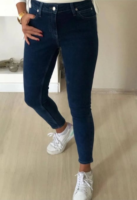 Kadın Darpaça Denim Pantolon Darpaça Kot Pantolon Skiny Pantolon