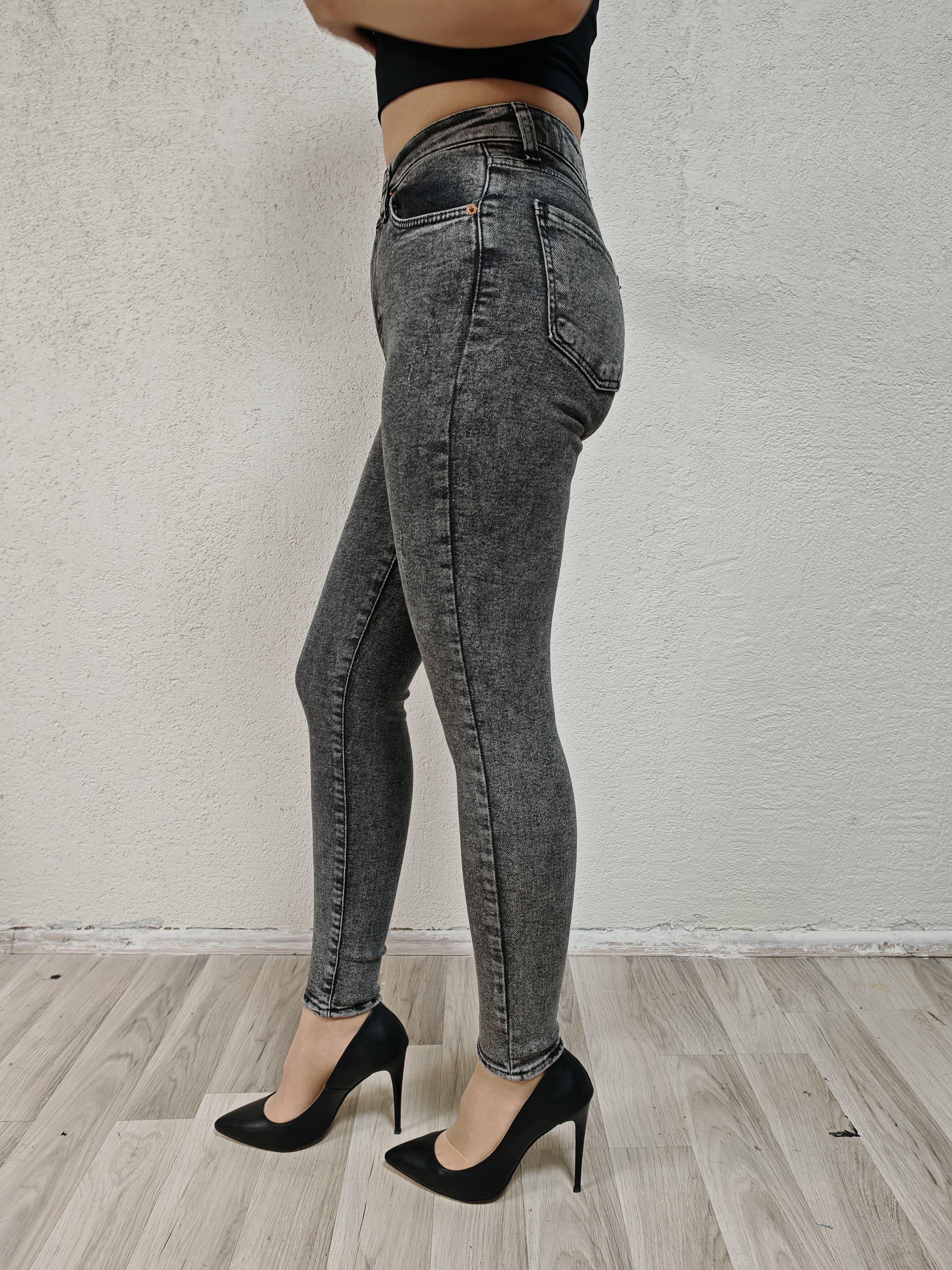 Kadın Füme Slim Pantolon