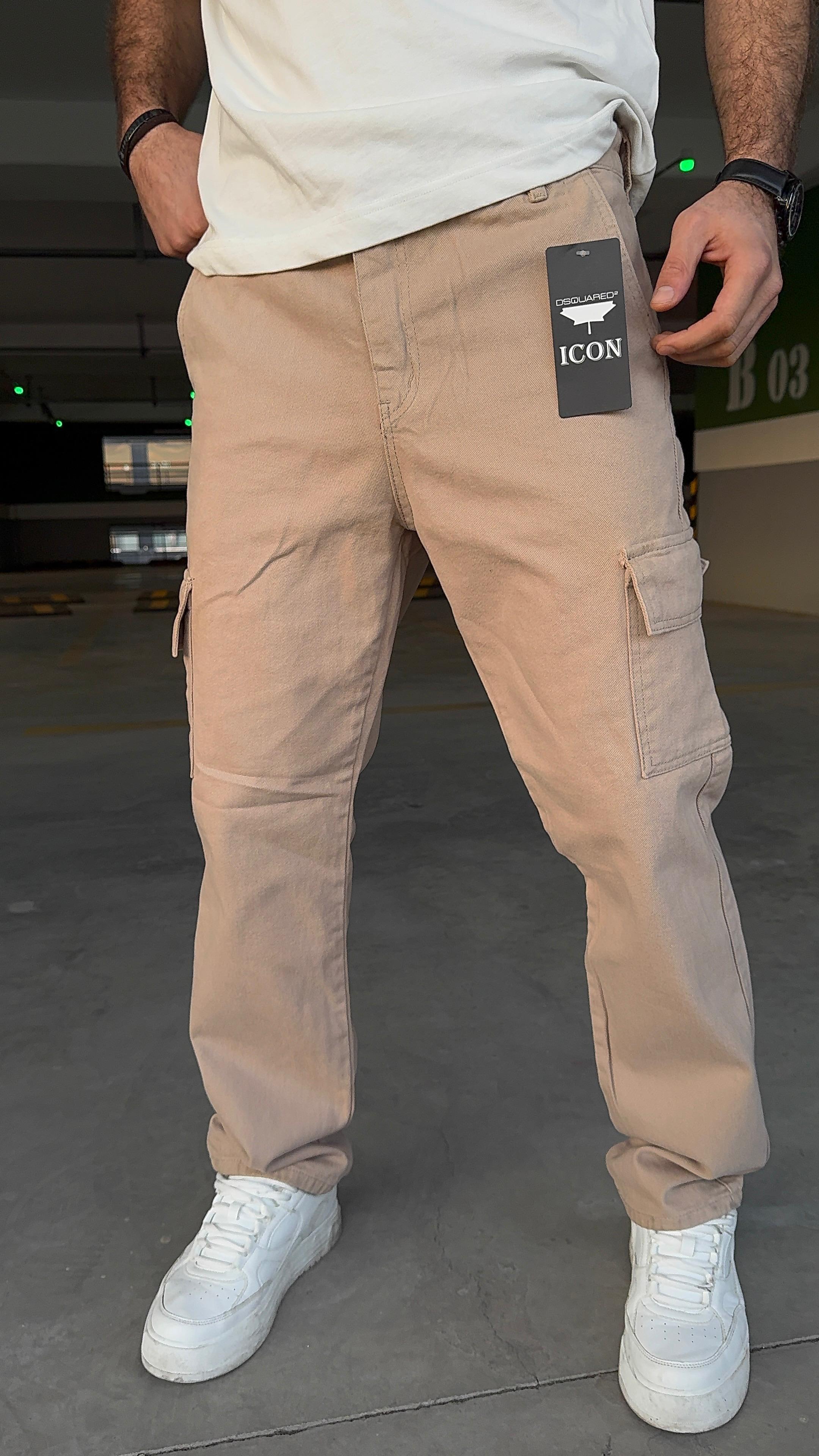 Kaizer Denim Erkek Buz Mavi Baggy Jeans