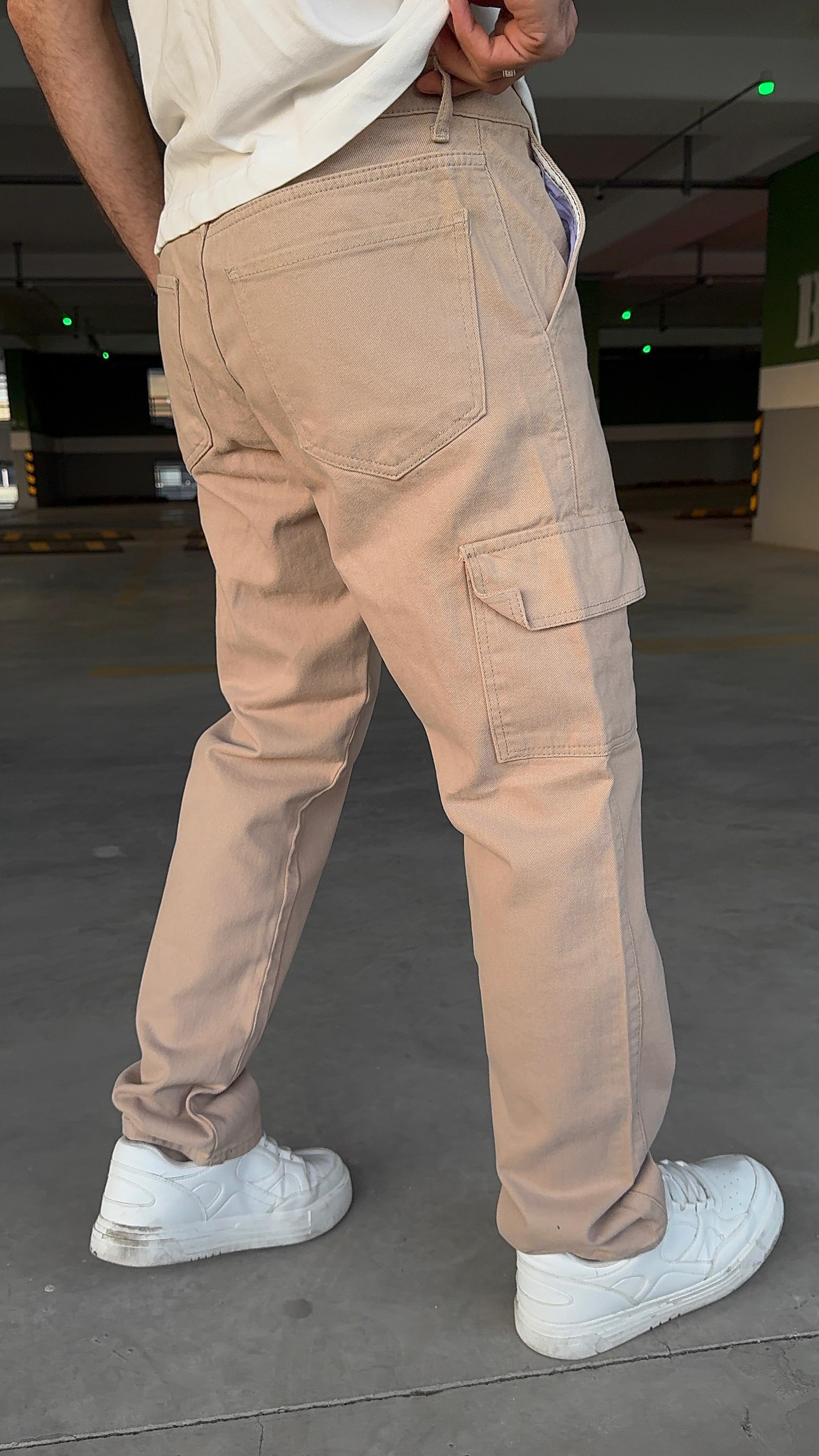 Kaizer Denim Erkek Buz Mavi Baggy Jeans