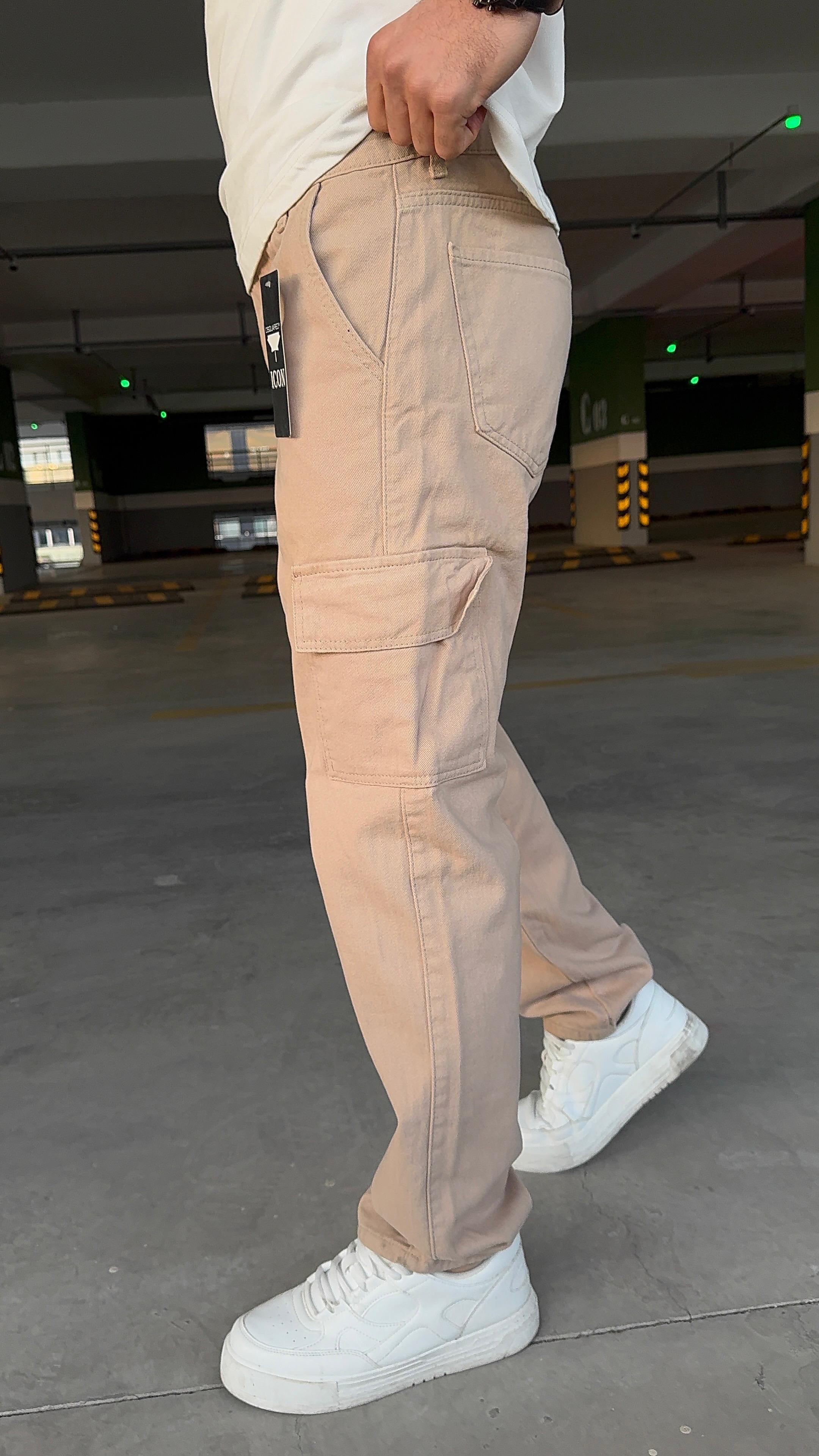 Kaizer Denim Erkek Buz Mavi Baggy Jeans
