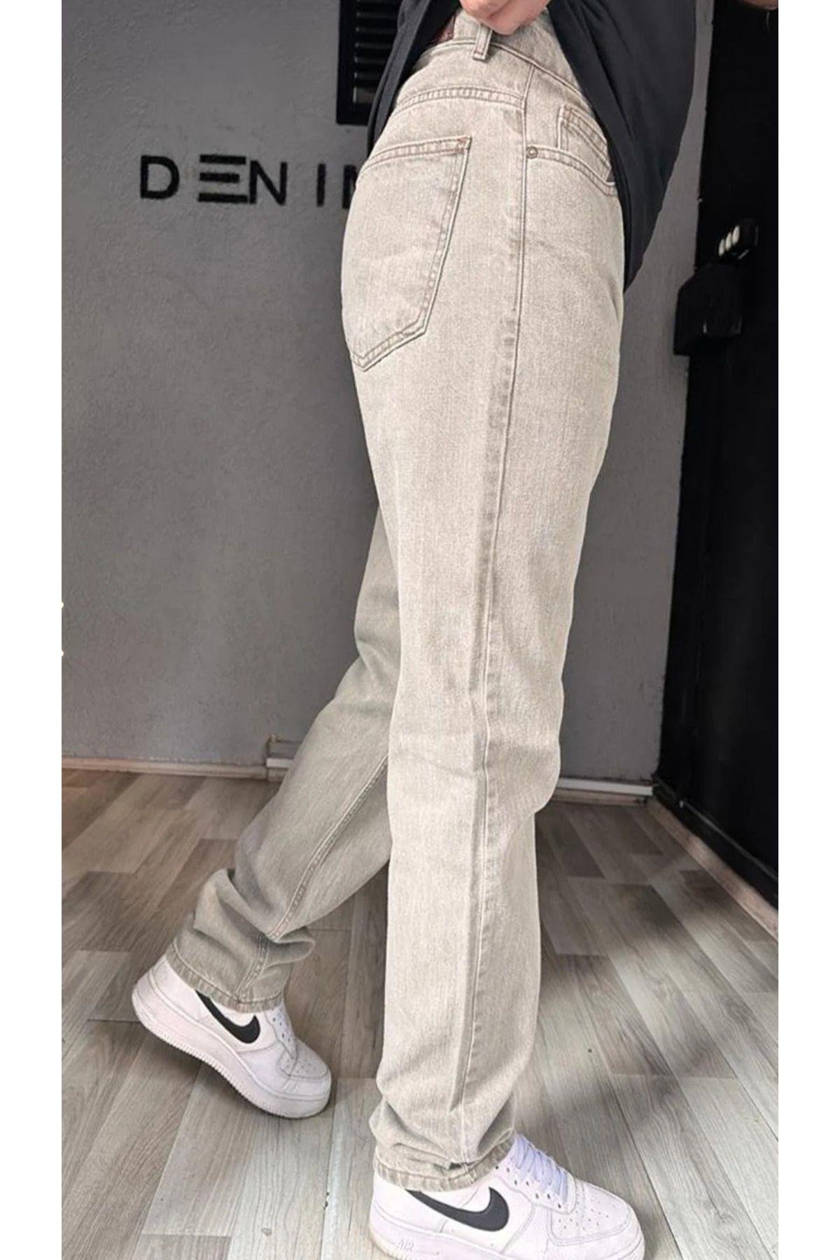 Kaizer Denim Haki Erkek Baggy Pantalon