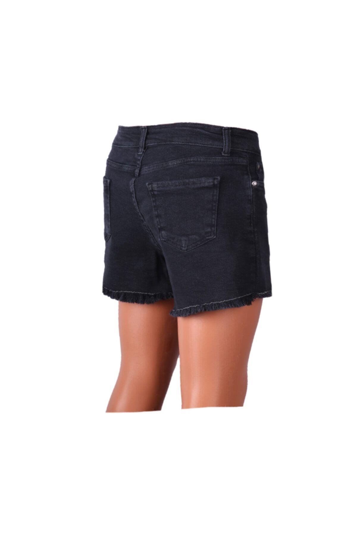 Kot Şort Füme Denim Jeans 83526