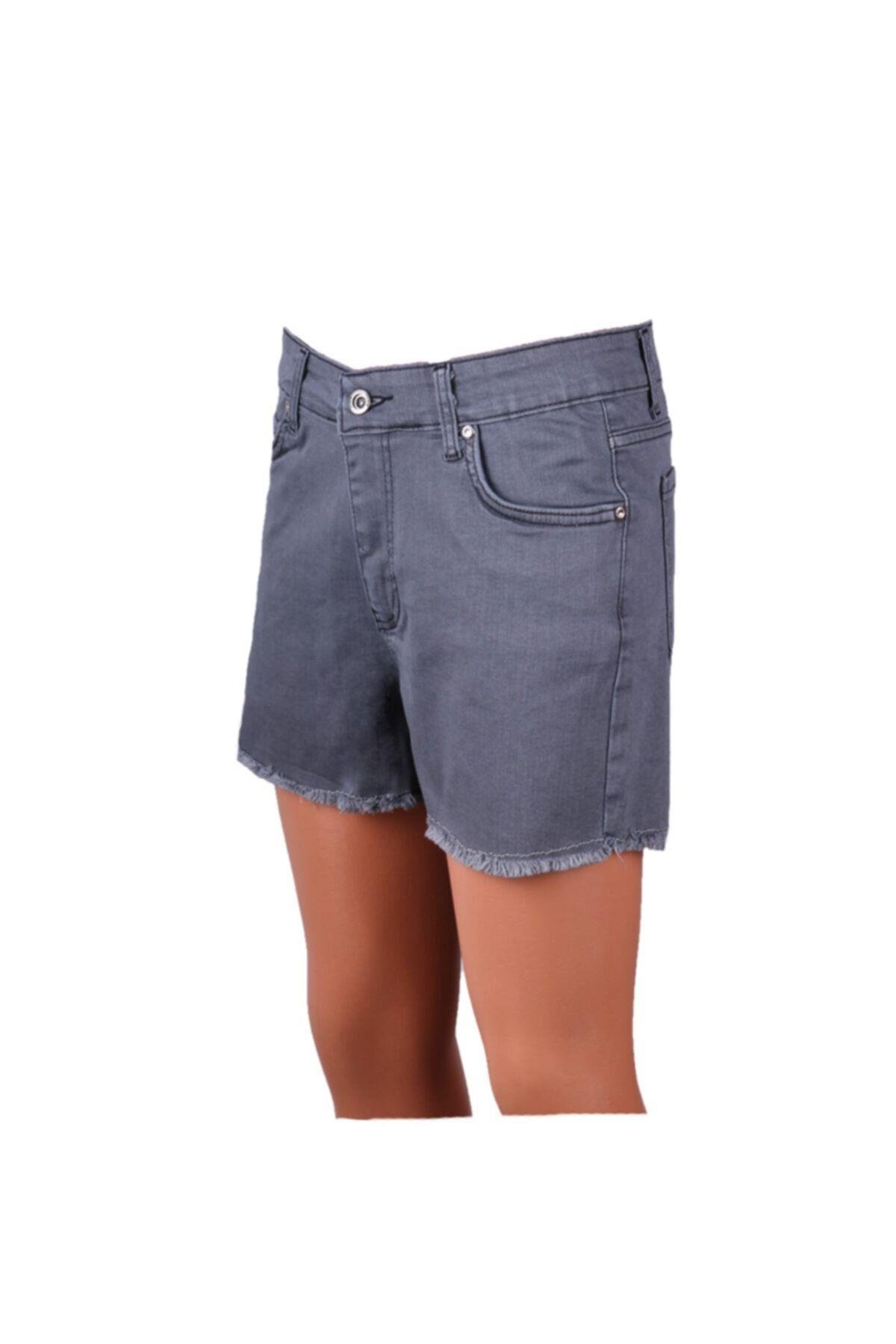 Kot Şort Gri Denim Jeans 83527