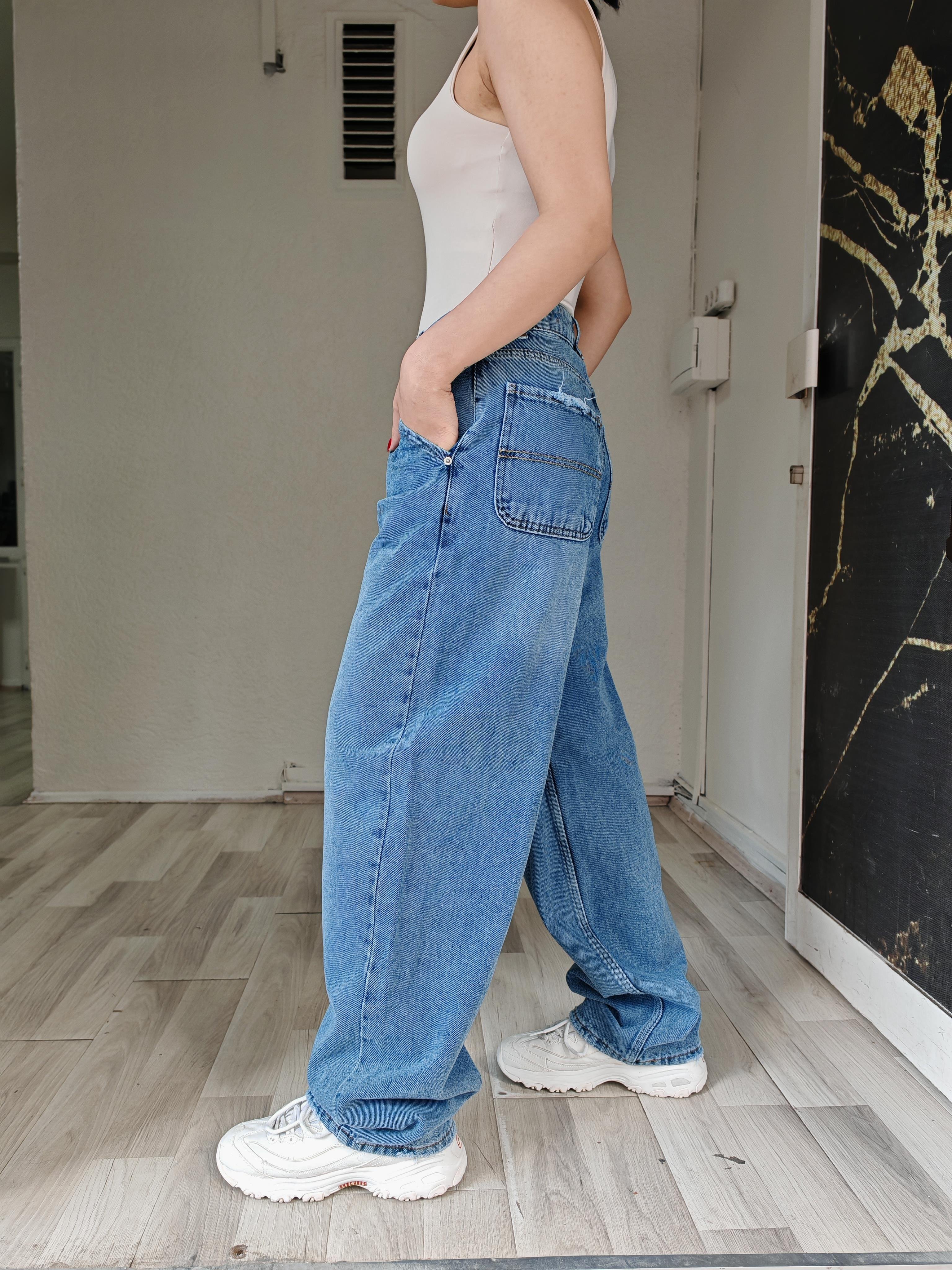 palazzo basic model kadın jean
