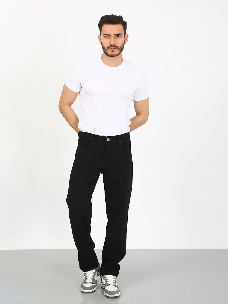 Siyah baggy pantalon