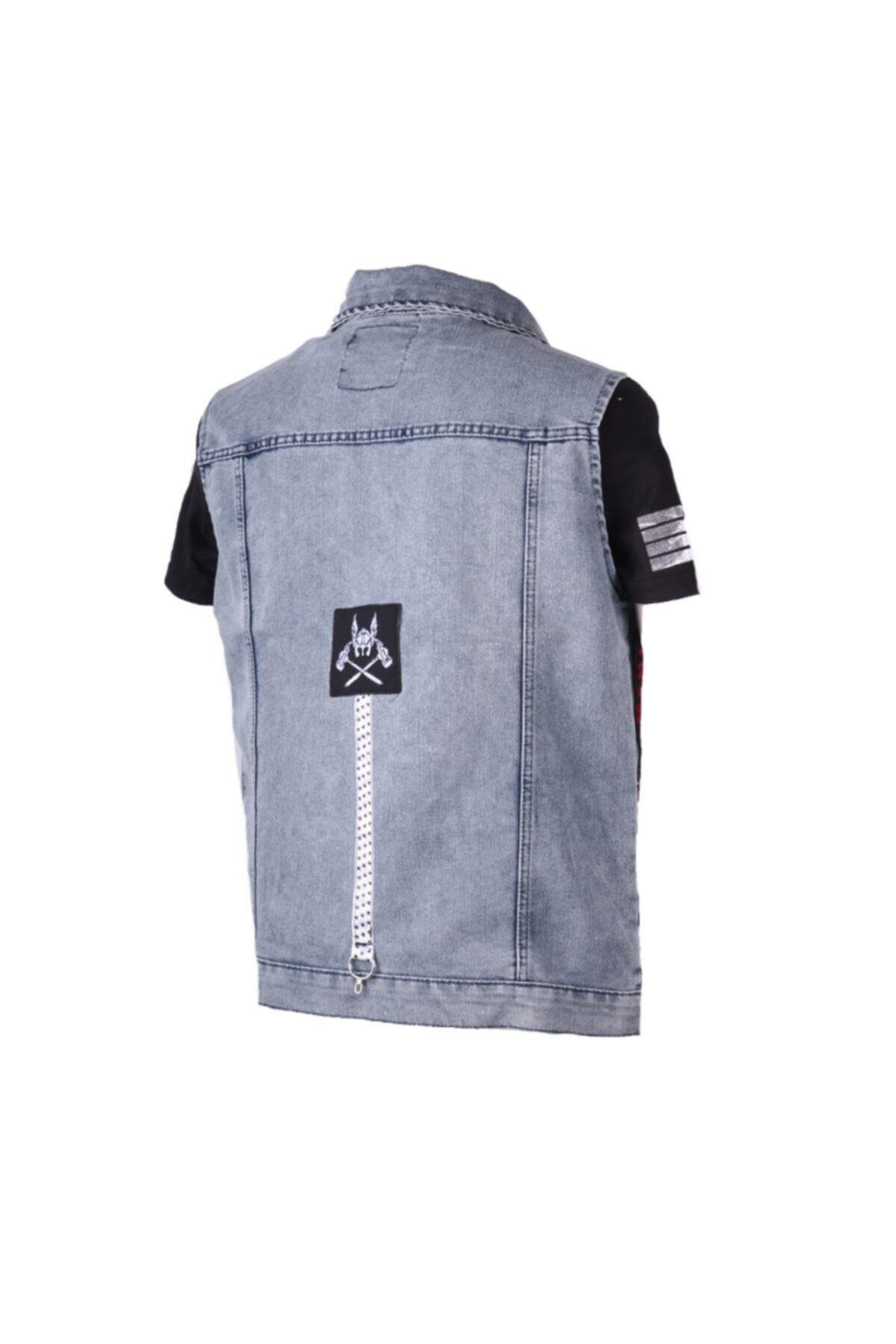Vikings Jeans Erkek Denim Armalı Kot Yelek 83560