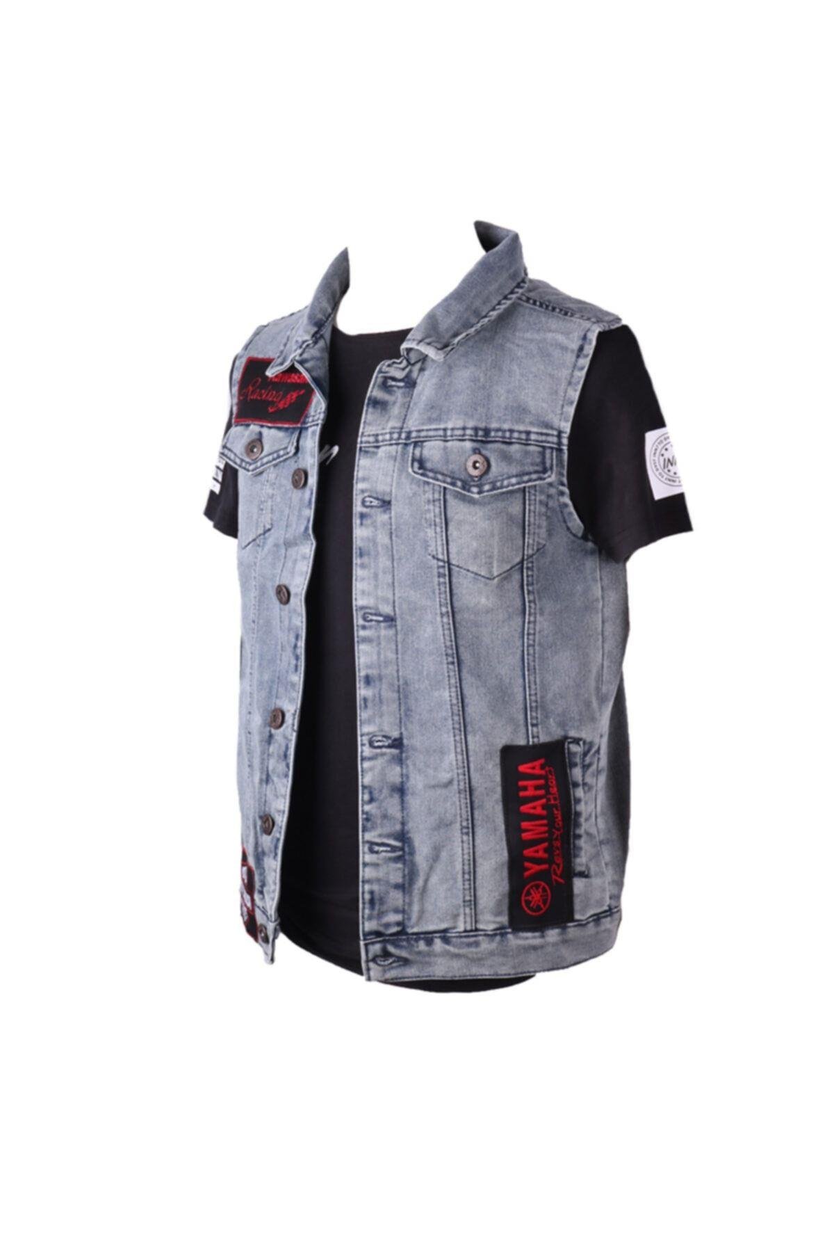 Vikings Jeans Erkek Denim Armalı Kot Yelek 83560