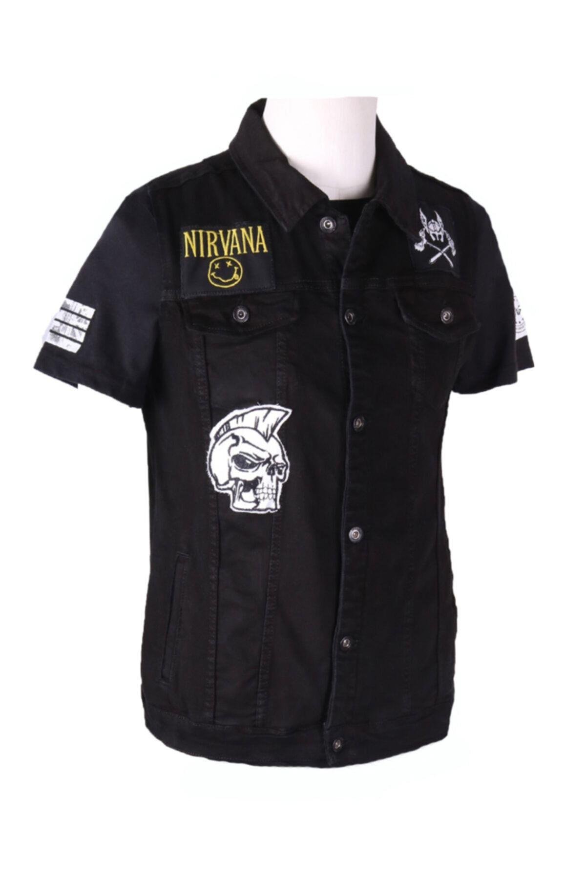 Vikings Jeans Erkek Denim Armalı Yelek Siyah Kot 83513