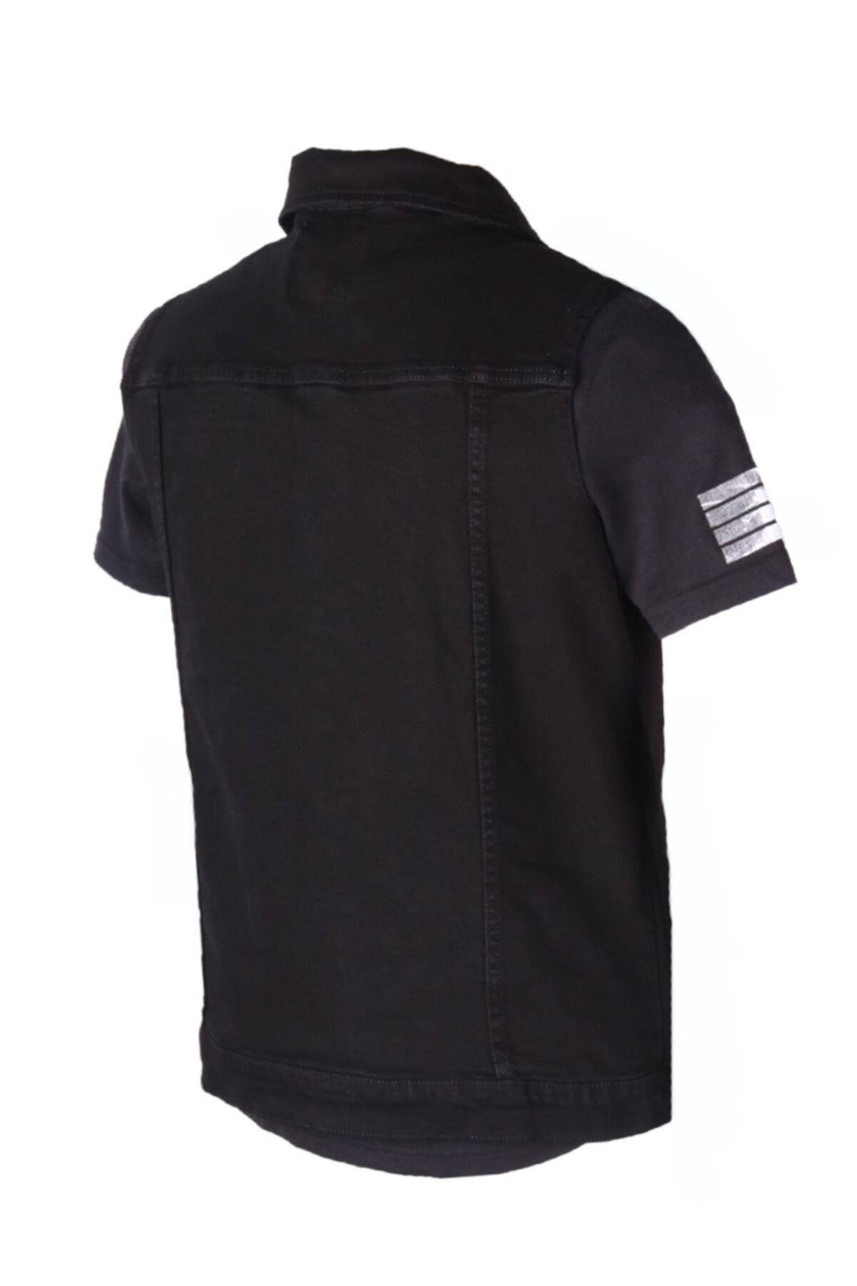 Vikings Jeans Erkek Denim Armalı Yelek Siyah Kot 83513