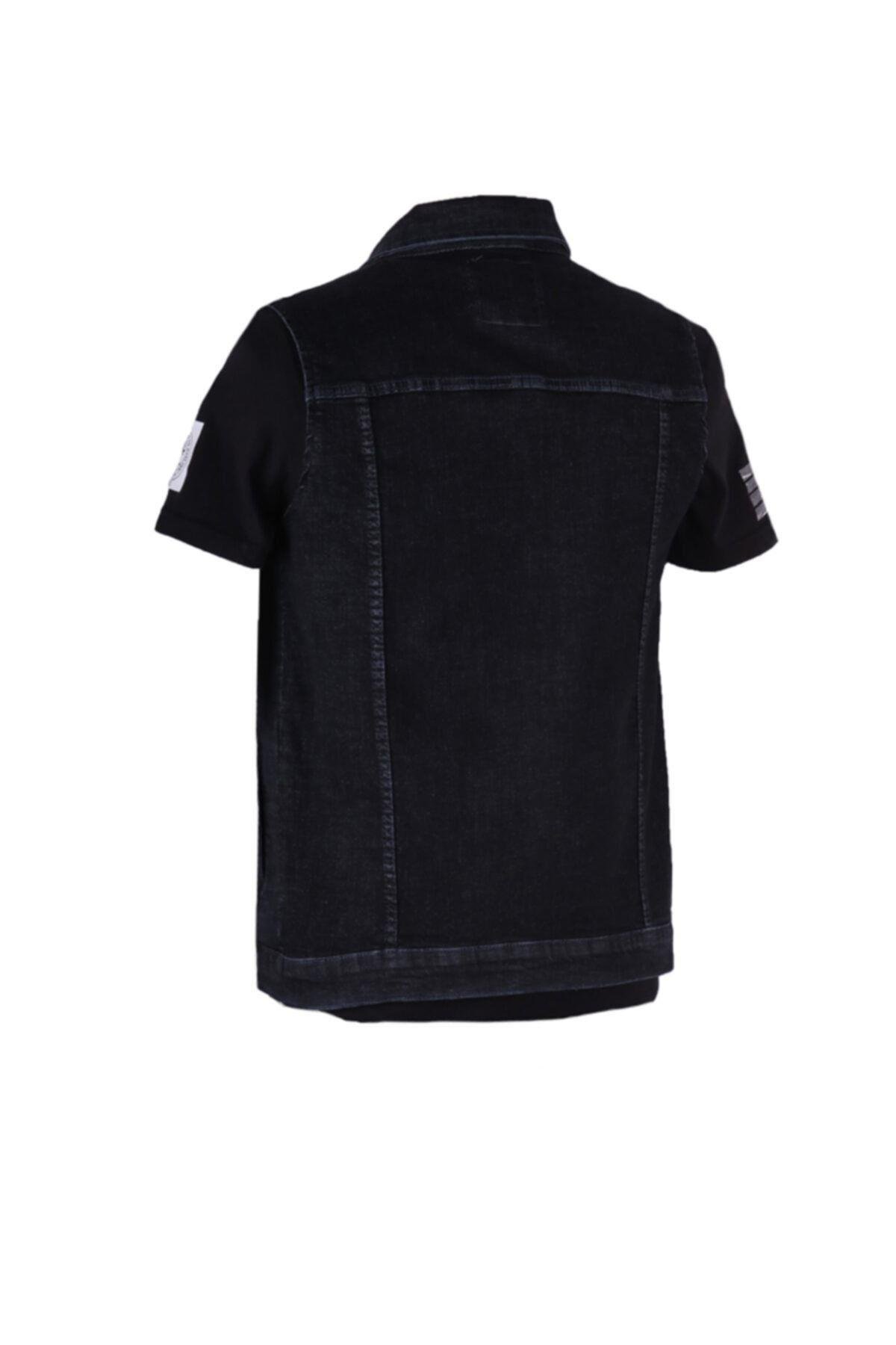 Vikings Jeans Erkek Denim Yelek Füme Kot