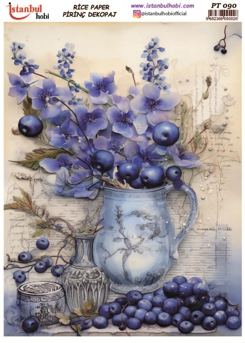 PT 090 PİRİNÇ DEKOPAJ 30 X 42 CM