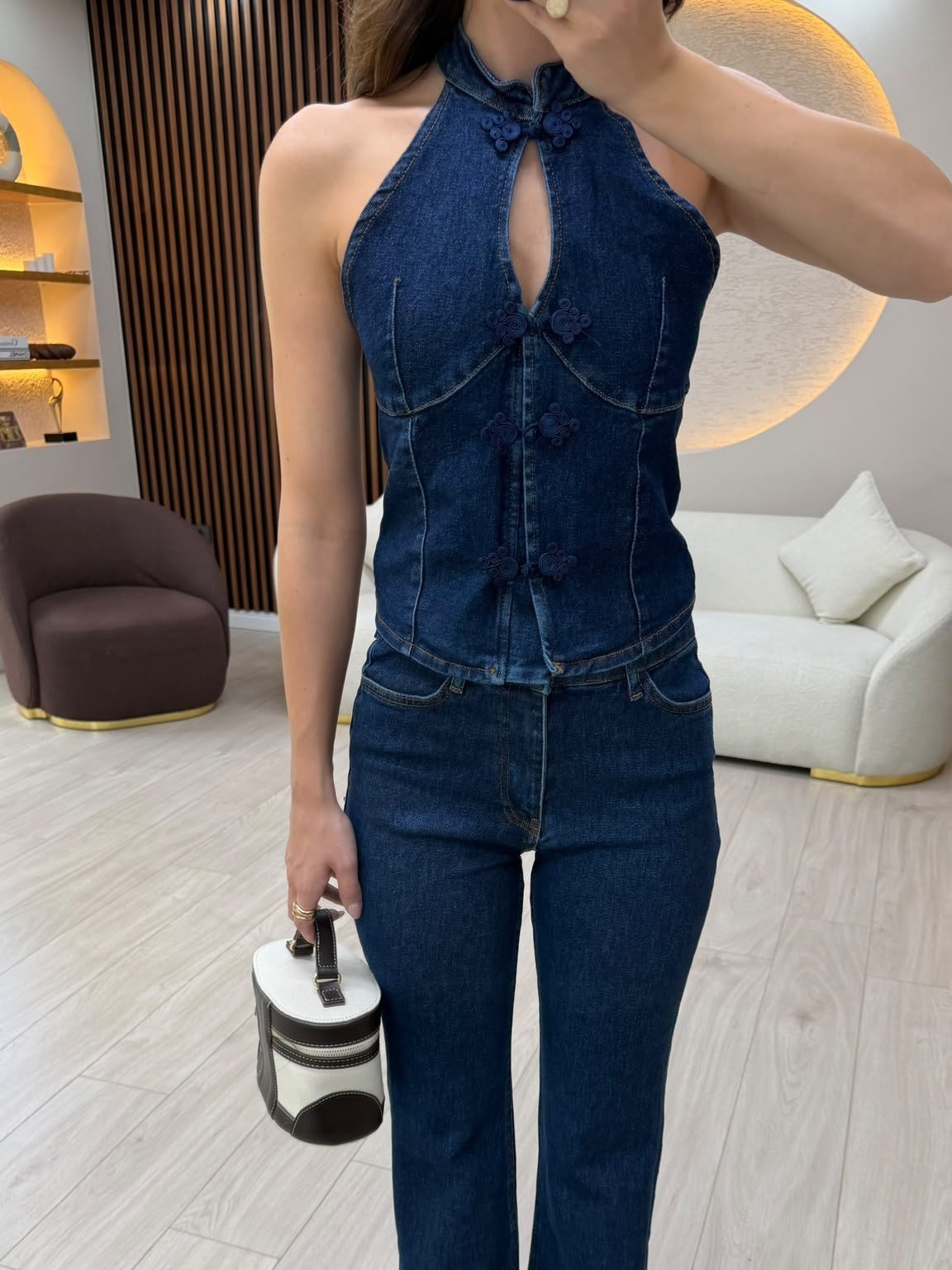 Detay Denim Alt Üst Takım NVM-30174