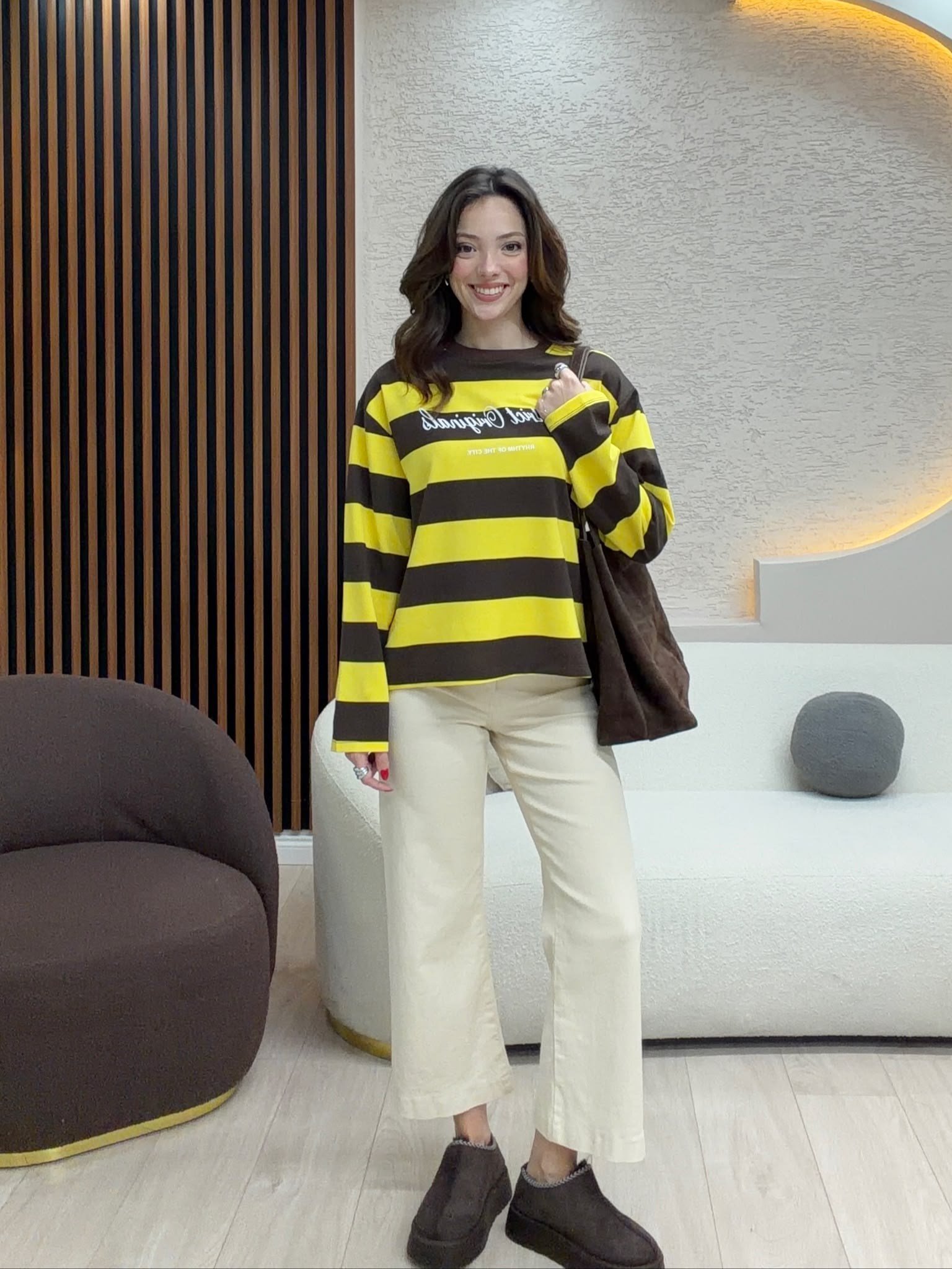 District Çizgili Sweaters NVM-3097