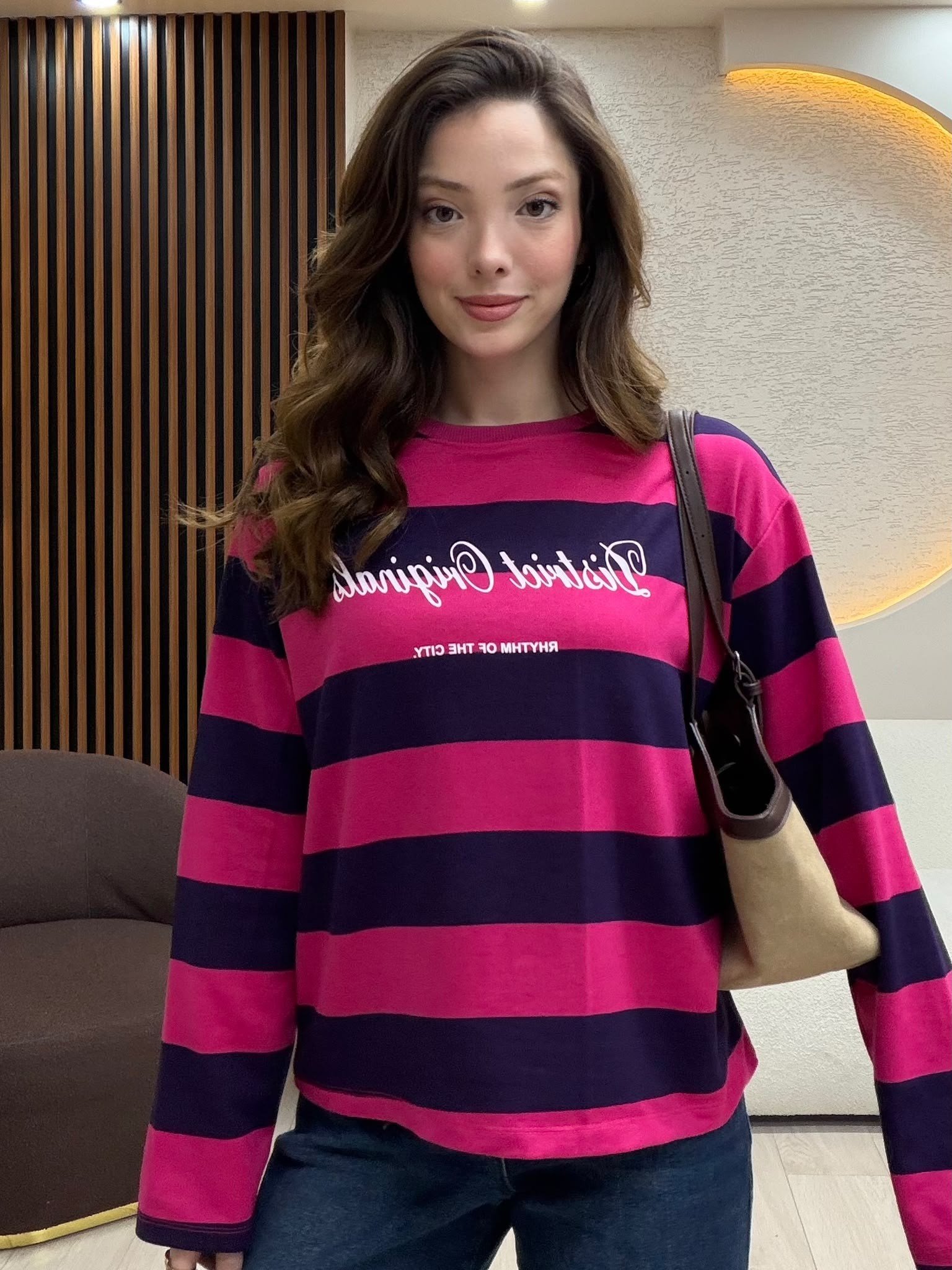 District Çizgili Sweaters NVM-3097