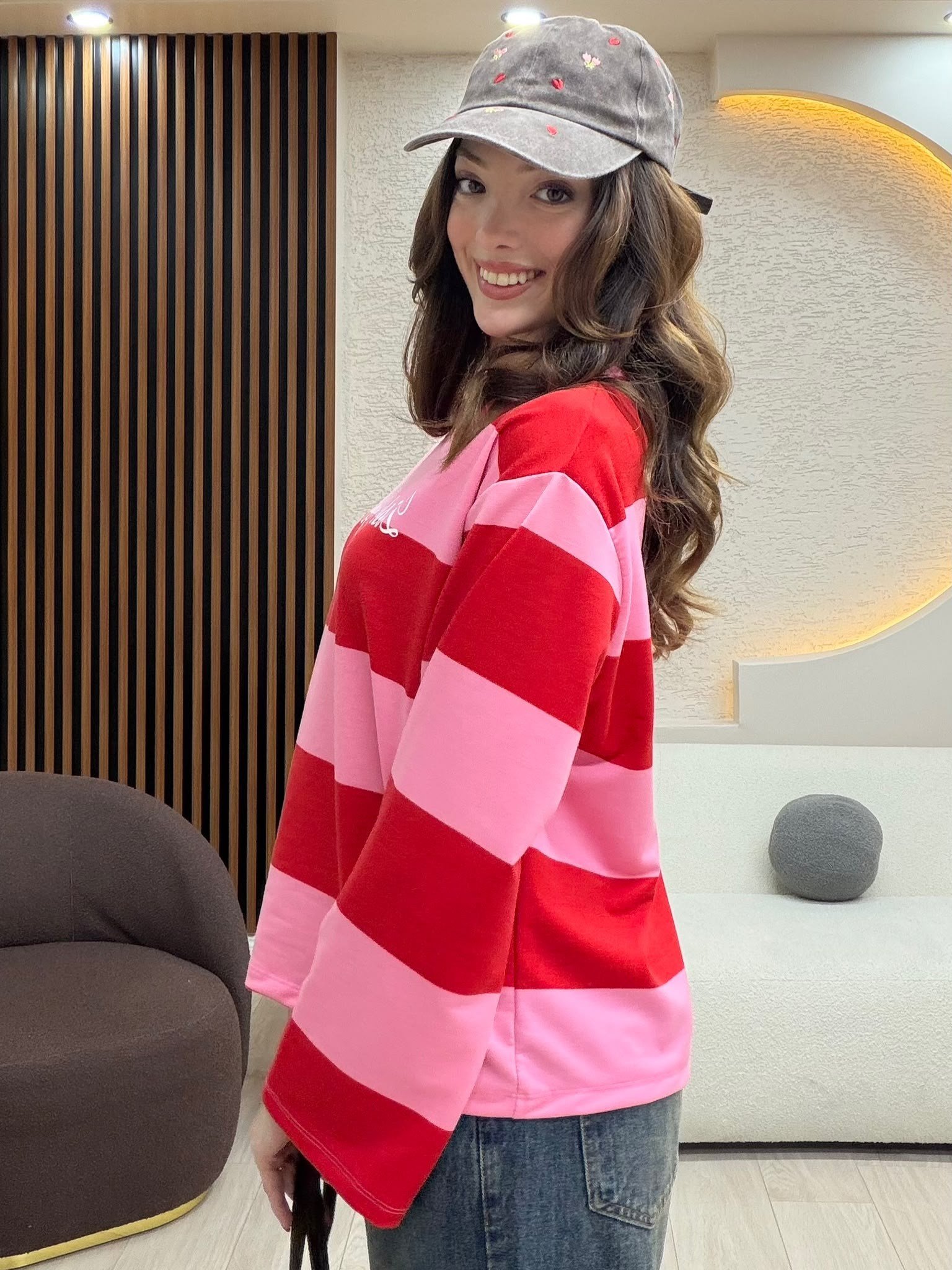 District Çizgili Sweaters NVM-3097