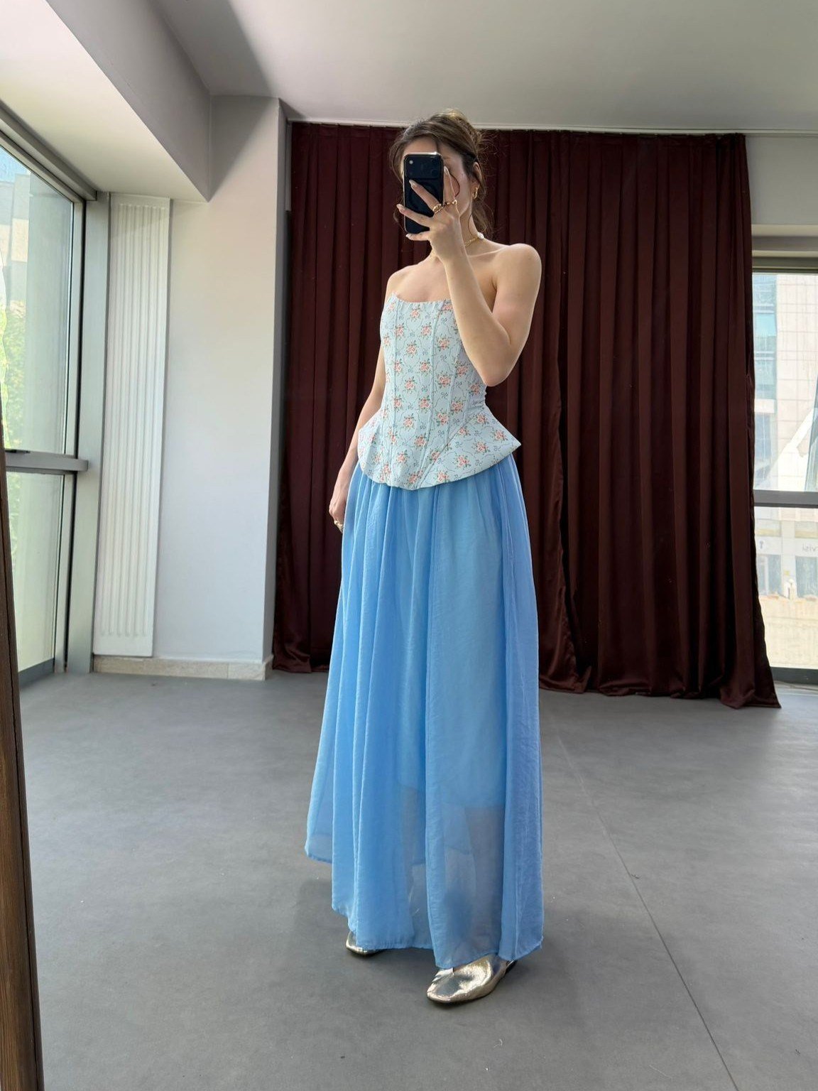 Korsaj Formlu Pinterest Straplez Bluz NVM-20498