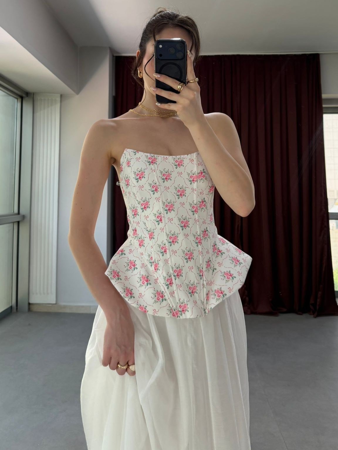 Korsaj Formlu Pinterest Straplez Bluz NVM-20498