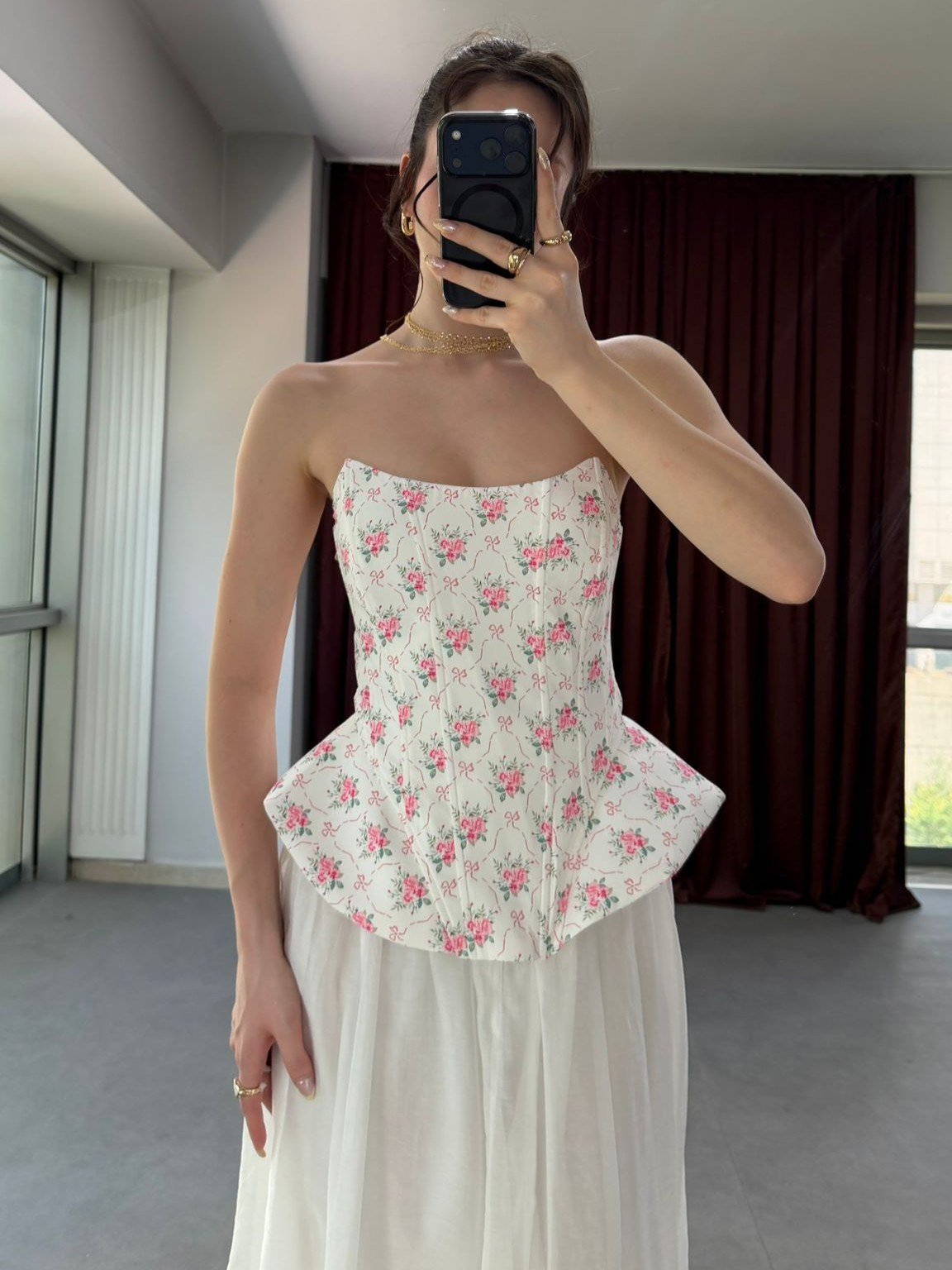 Korsaj Formlu Pinterest Straplez Bluz NVM-20498