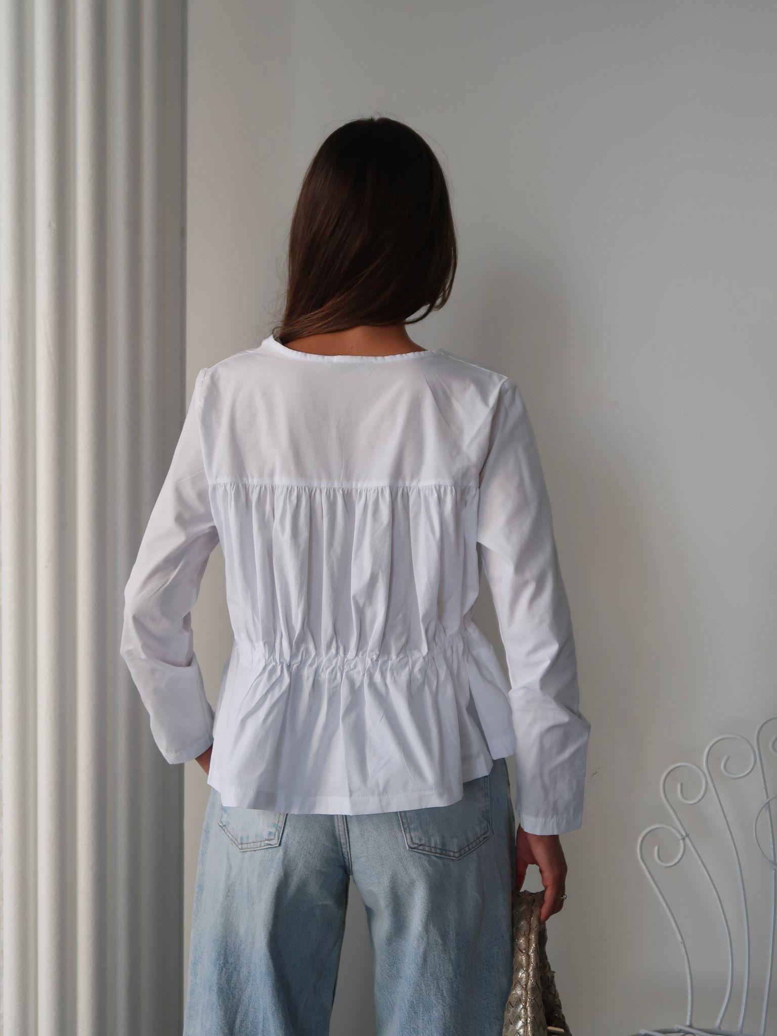 Minimal Bağcıklı Basic Bluz - 1128