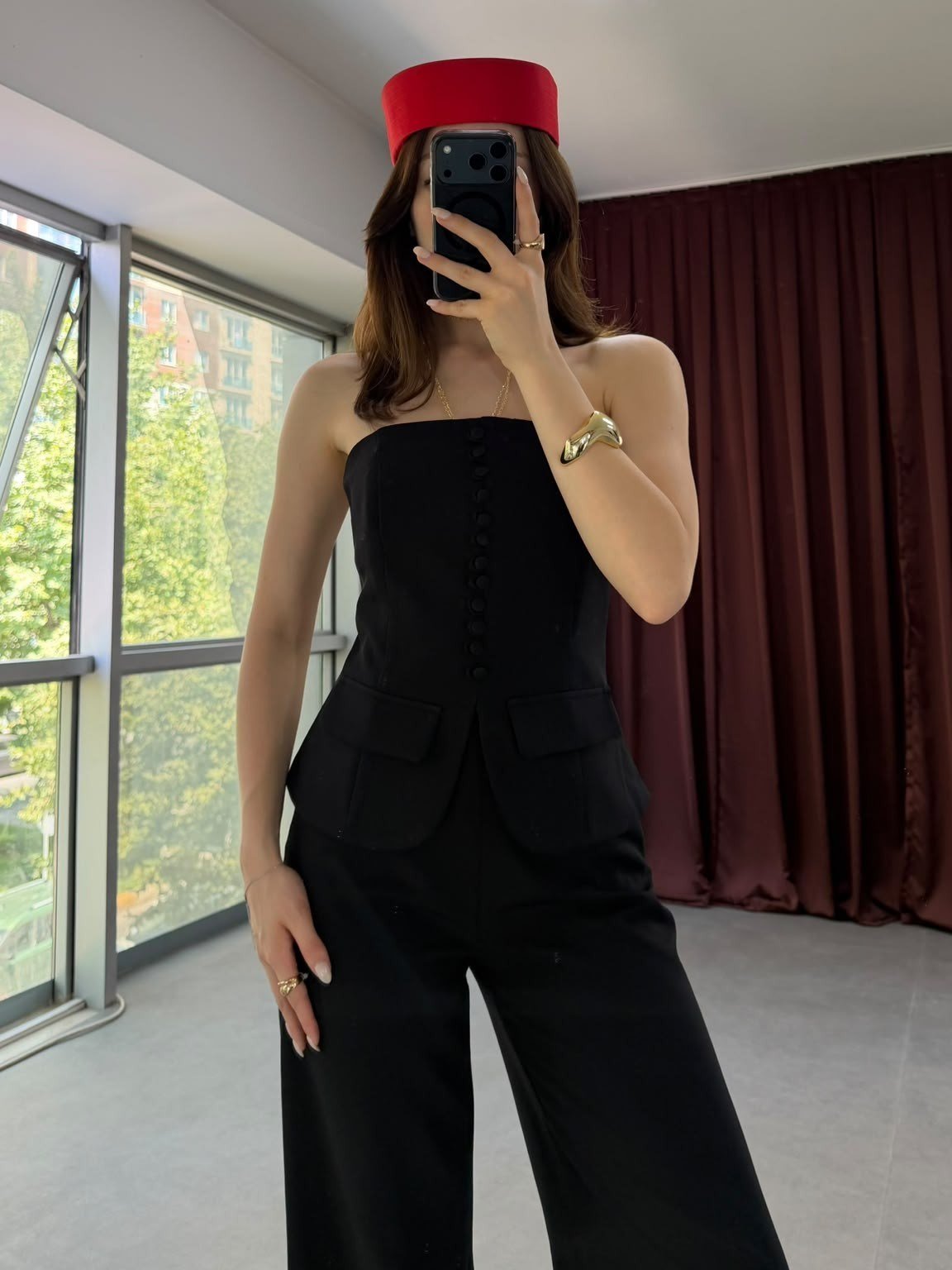Modern Hat Straplez Alt Üst Takım NVM-6049