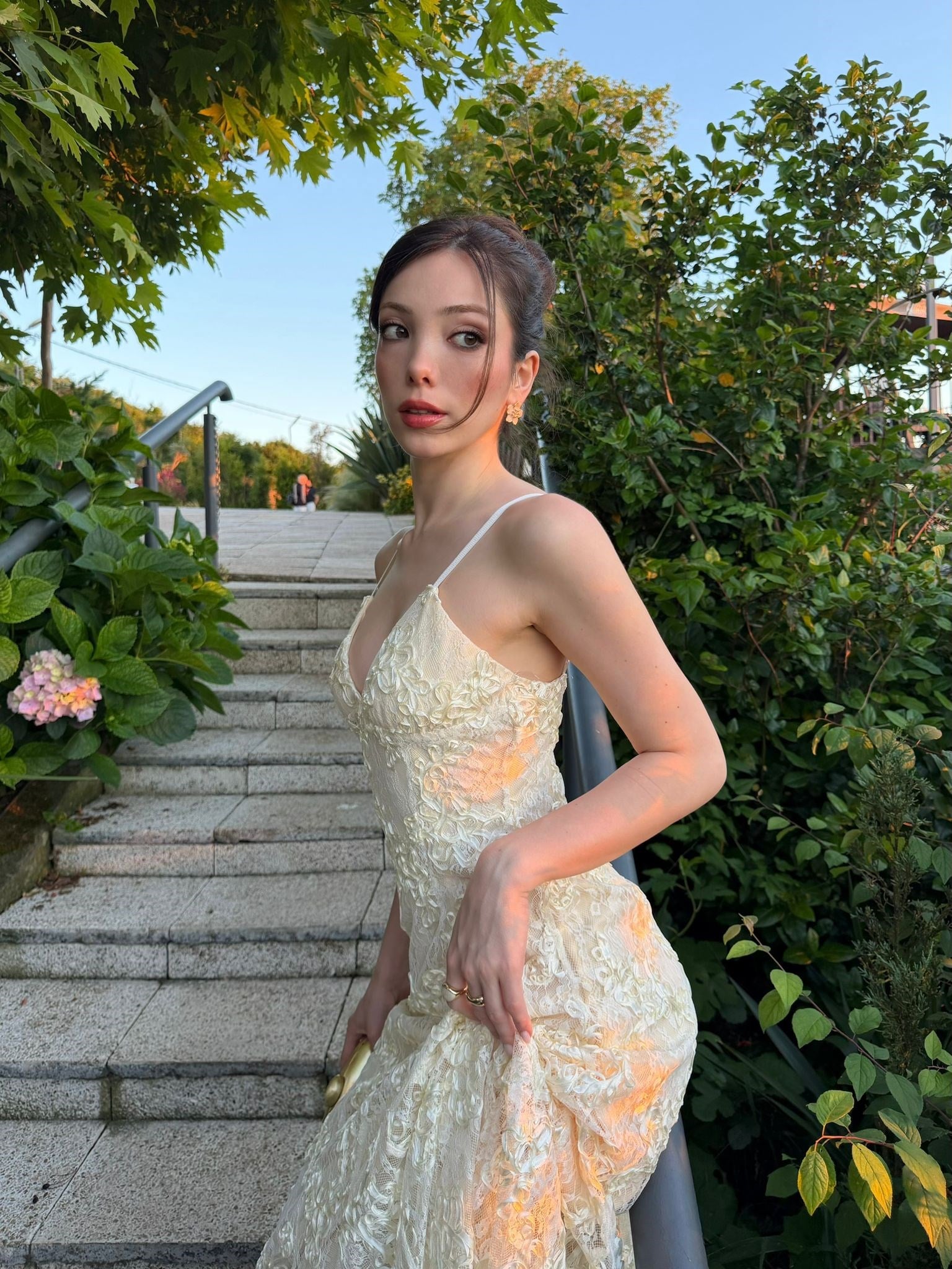 Özel Koleksiyon Flora İşlemeli Elbise NVM-20487