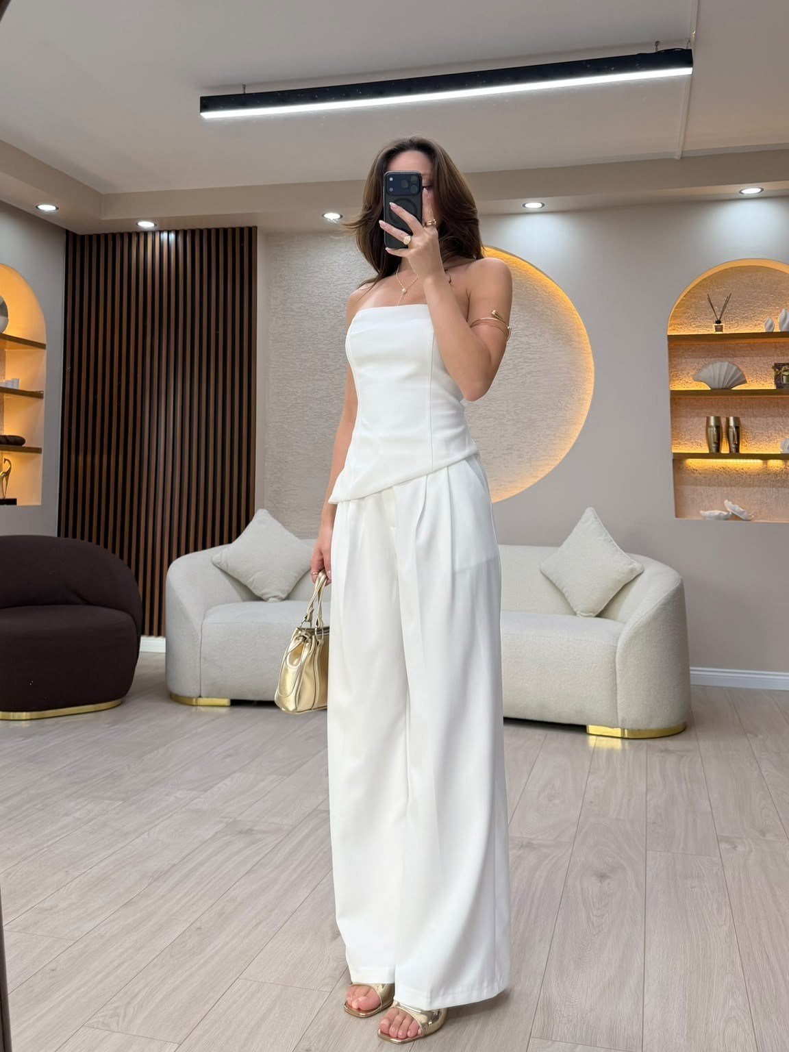 Straplez Palazzo İkili Takım NVM-20552