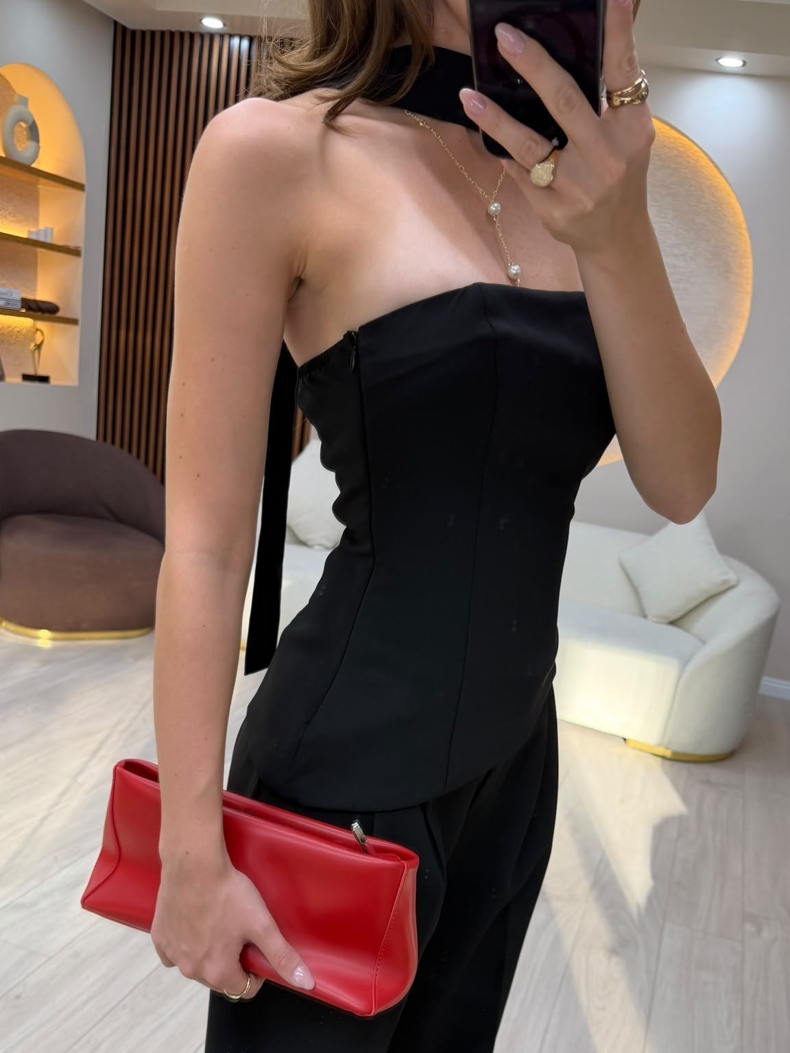 Straplez Palazzo İkili Takım NVM-20552