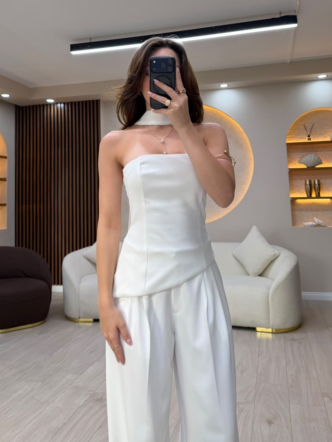 Straplez Palazzo İkili Takım NVM-20552