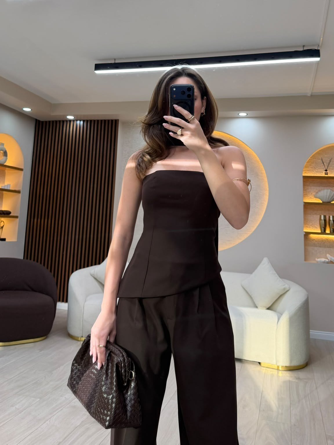 Straplez Palazzo İkili Takım NVM-20552