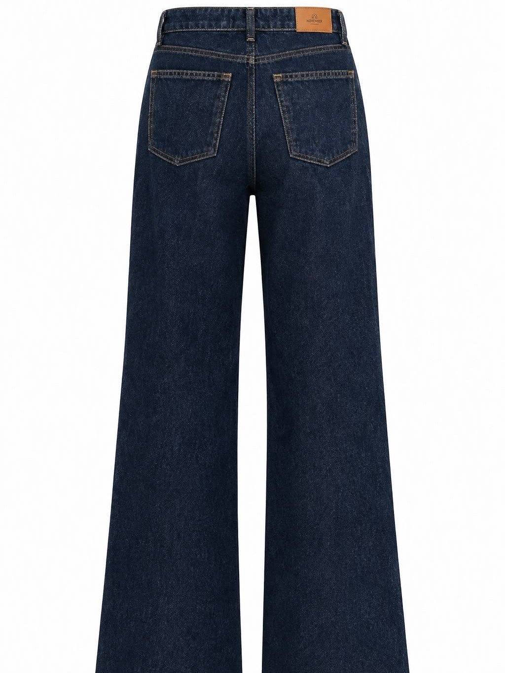 Yüksek Bel Geniş Paça Denim Pantolon NVM-84215 