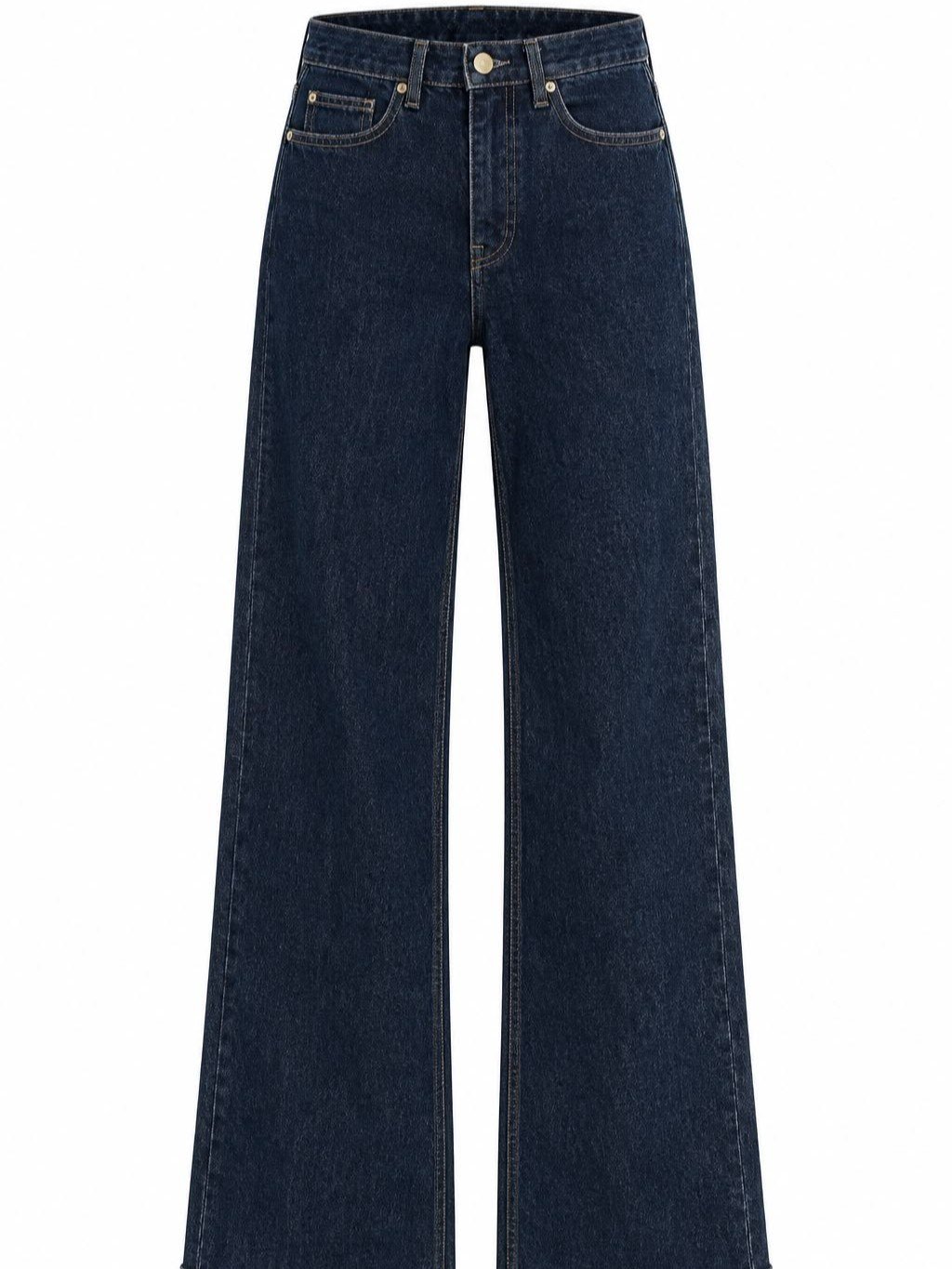 Yüksek Bel Geniş Paça Denim Pantolon NVM-84215 