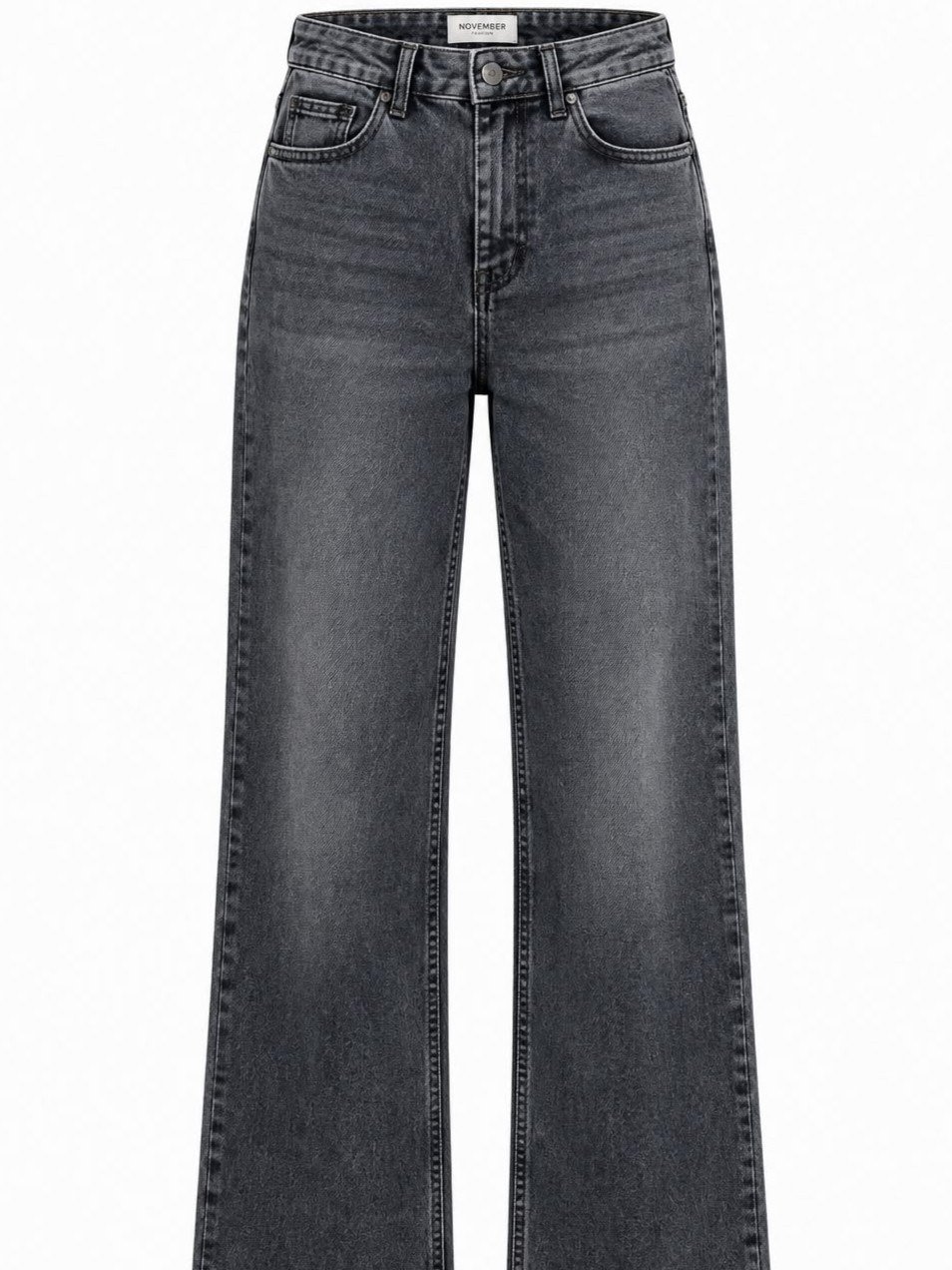 Yüksek Bel Geniş Paça Denim Pantolon NVM-84215 