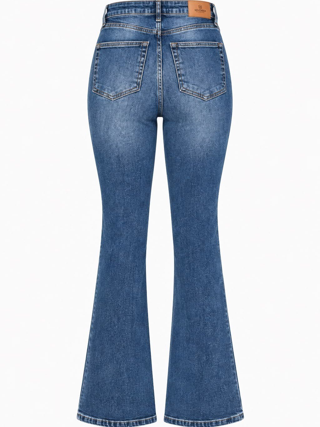 Yüksek Bel İspanyol Paça Denim Pantolon NVM-30057