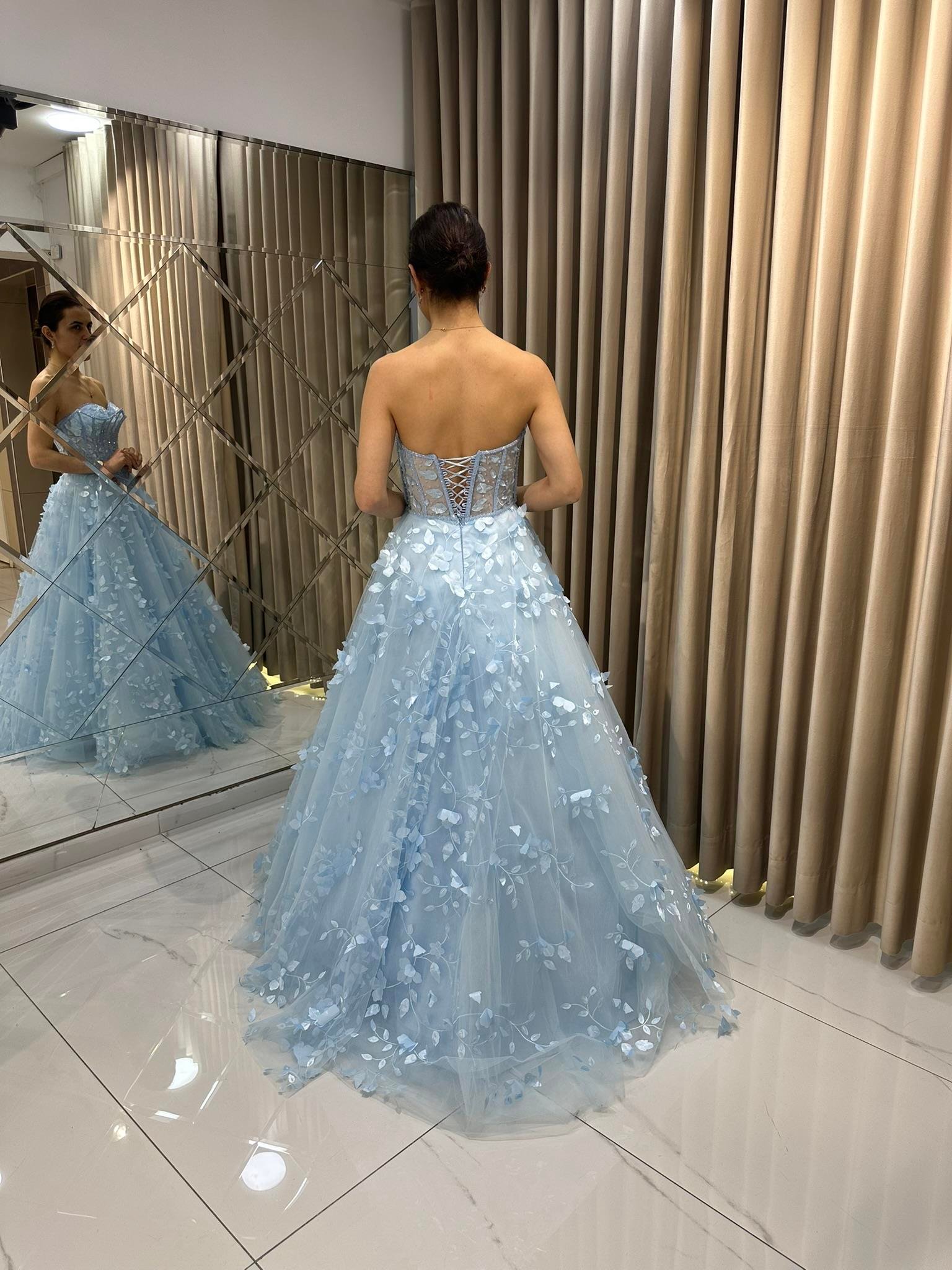 Bebe Mavi Üç Boyutlu Nişanlık 2580 | Kaleiçi Yıldızlar