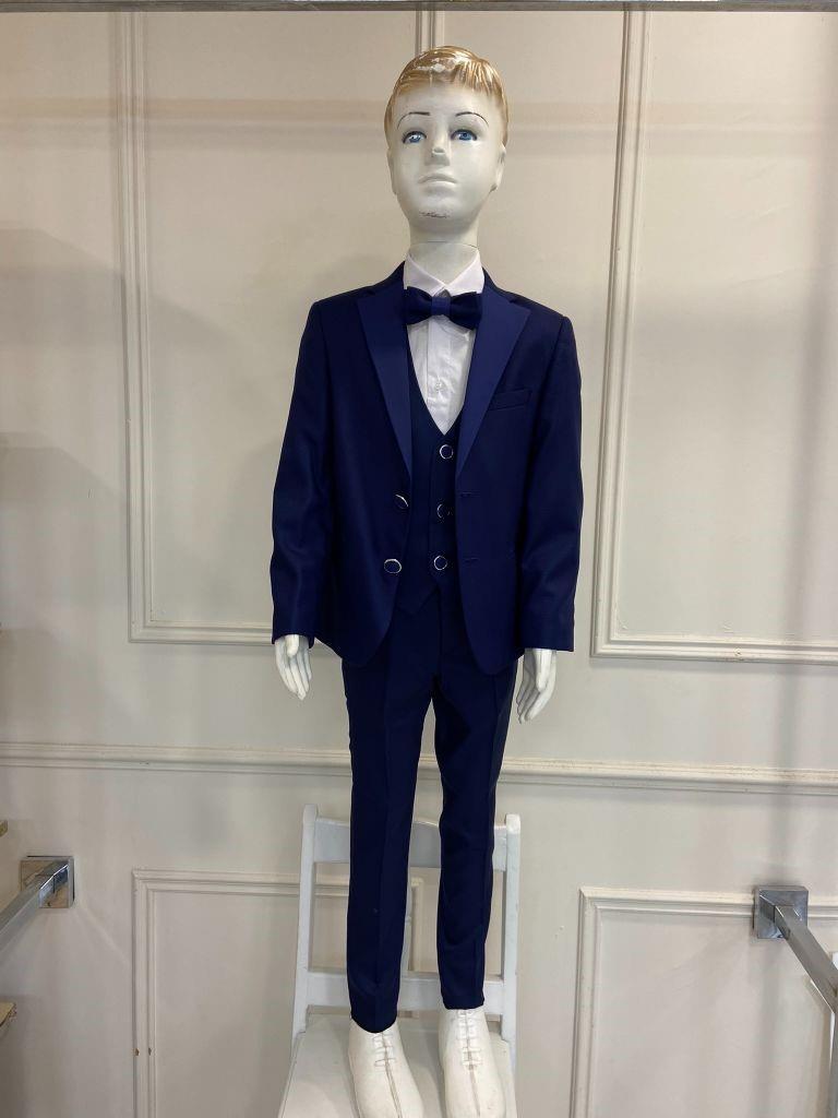 Çocuk 2 İle 6 Yaş Arası Garson Yelekli Slim Fit Takım Elbise Ymk74011 74011