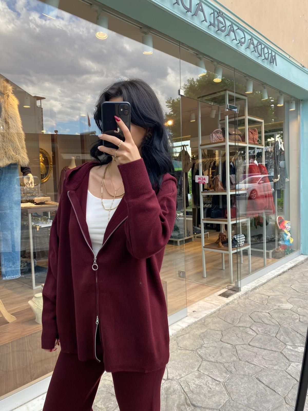 Bordo Triko Takım