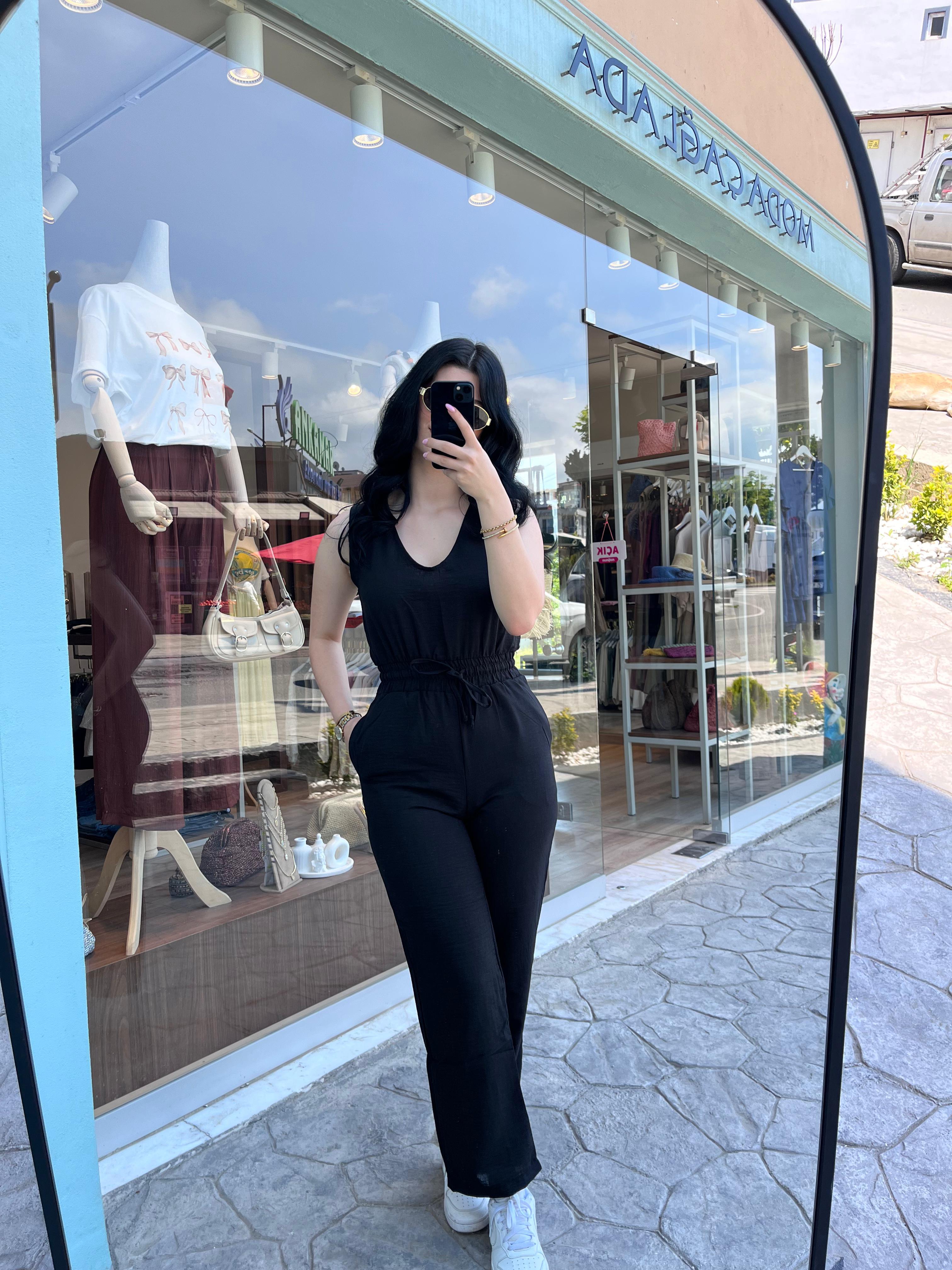 Keten Siyah Tulum
