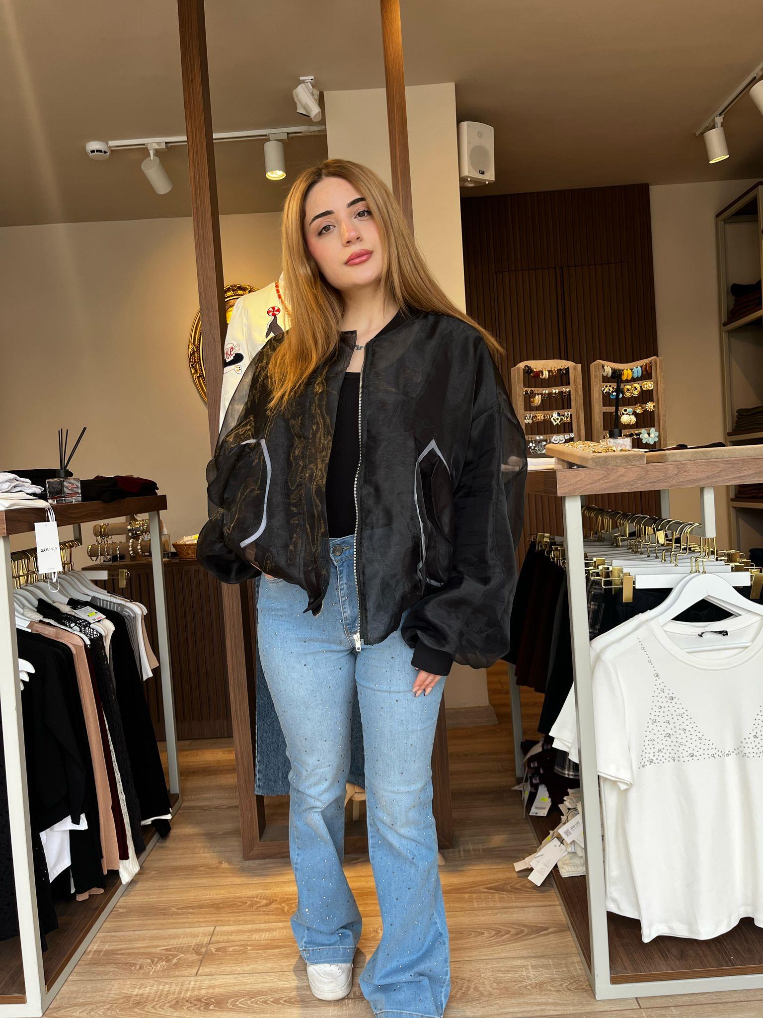 Mavi Taşlı Jean