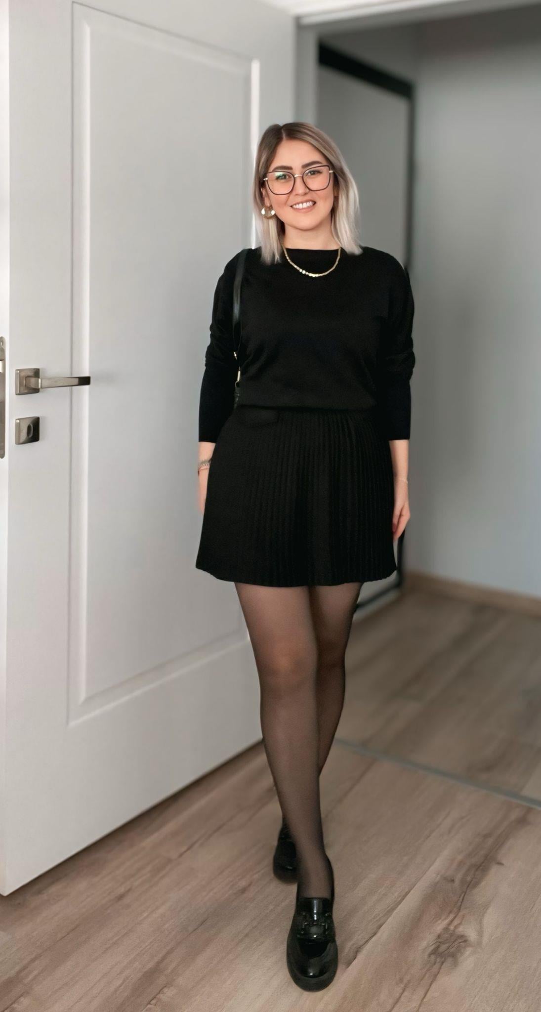 Şortlu Pileli Etek